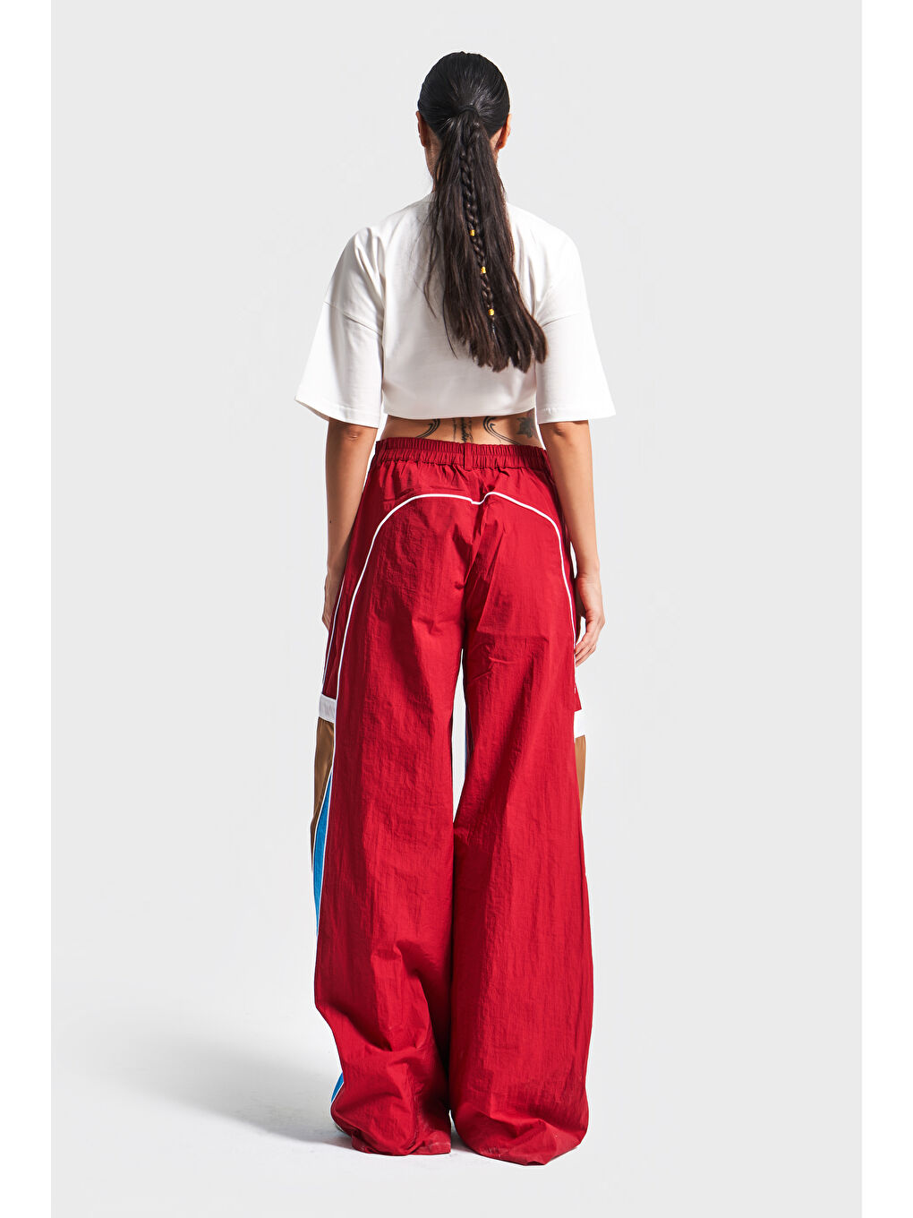 Mavi Kadın Jean Çoklu Renk Çift Parça Palazzo Fit Tasarım Pantolon-4