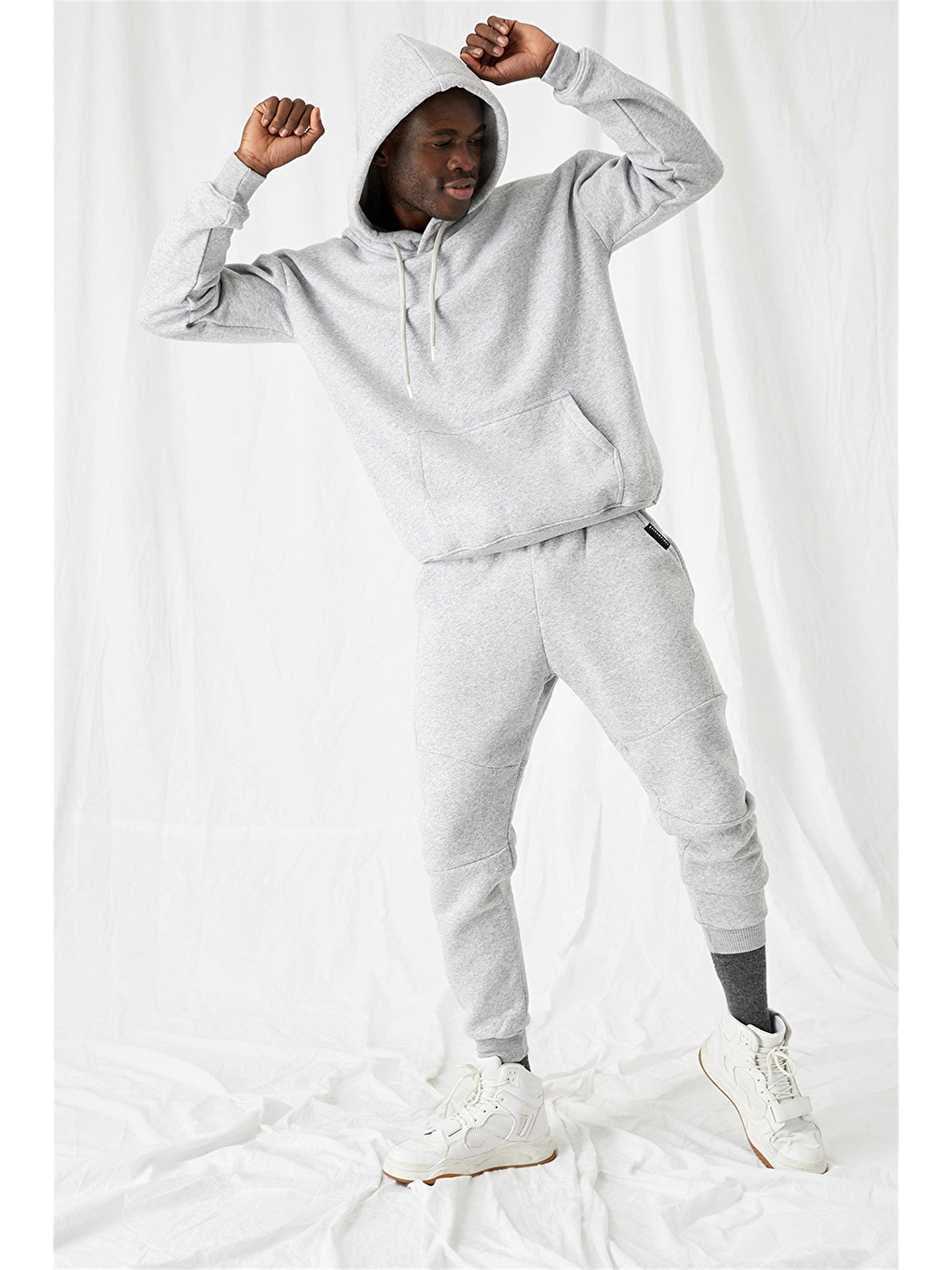 Erkek Gri Eşofman Alt-1