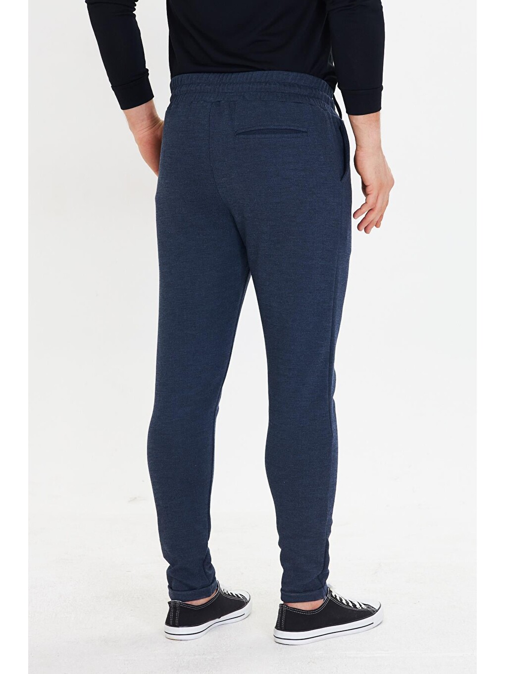 Erkek Polycotton Esnek Jogger Pantolon Lacivert 5801-L-6