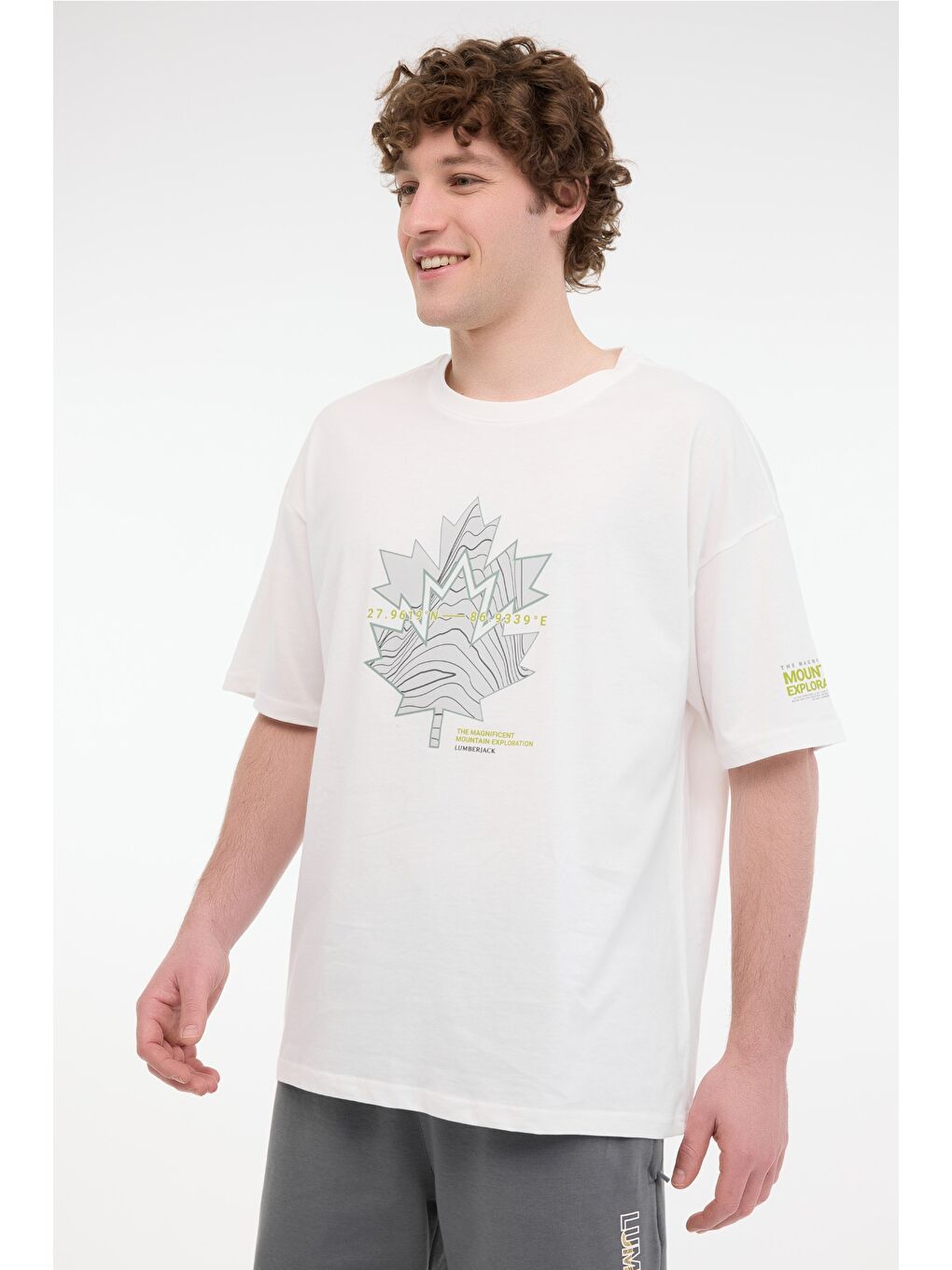 Bej ML BERA 11TRV38 5FX Erkek Kısa Kol T-Shirt