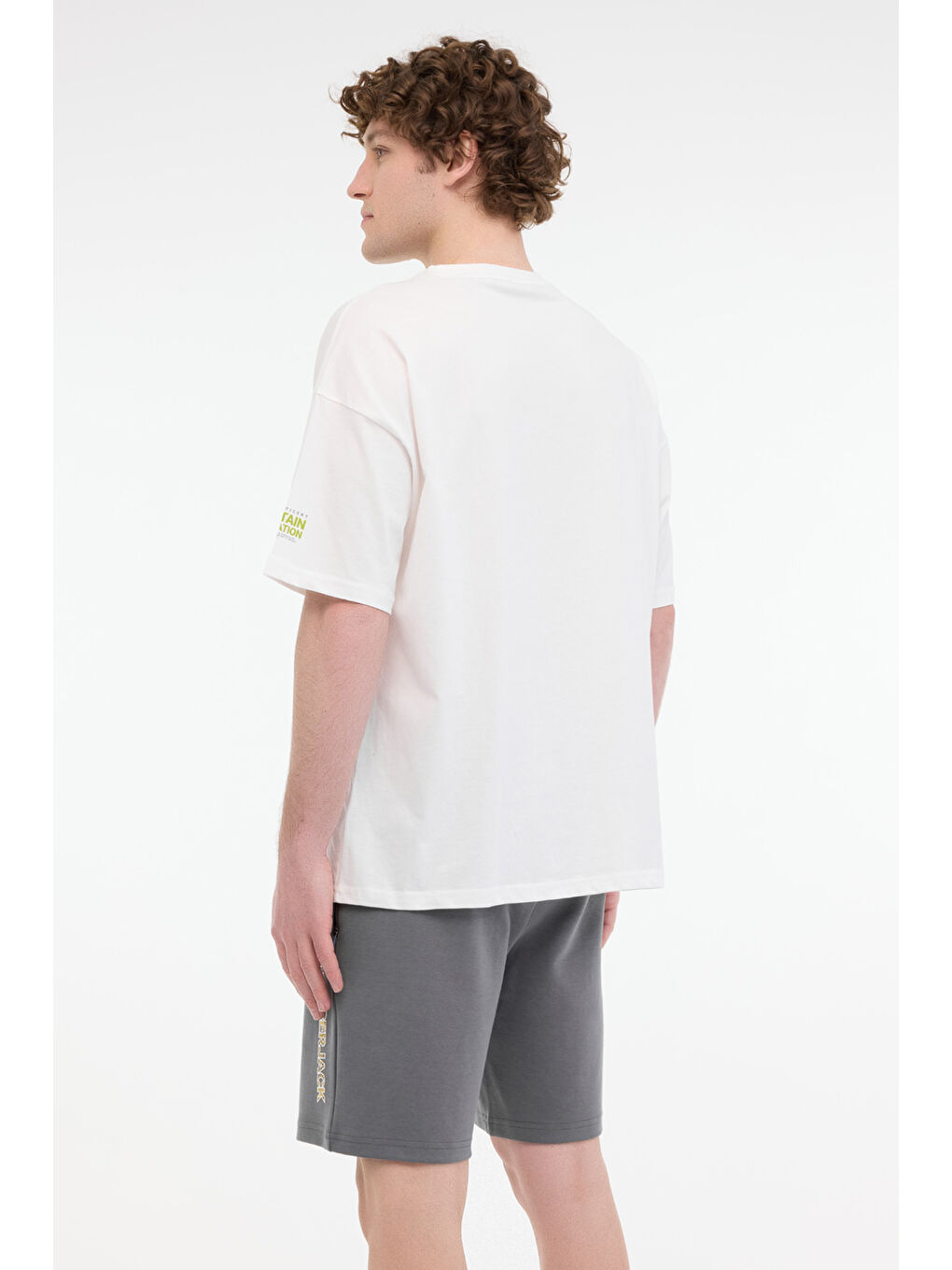 Bej ML BERA 11TRV38 5FX Erkek Kısa Kol T-Shirt-1