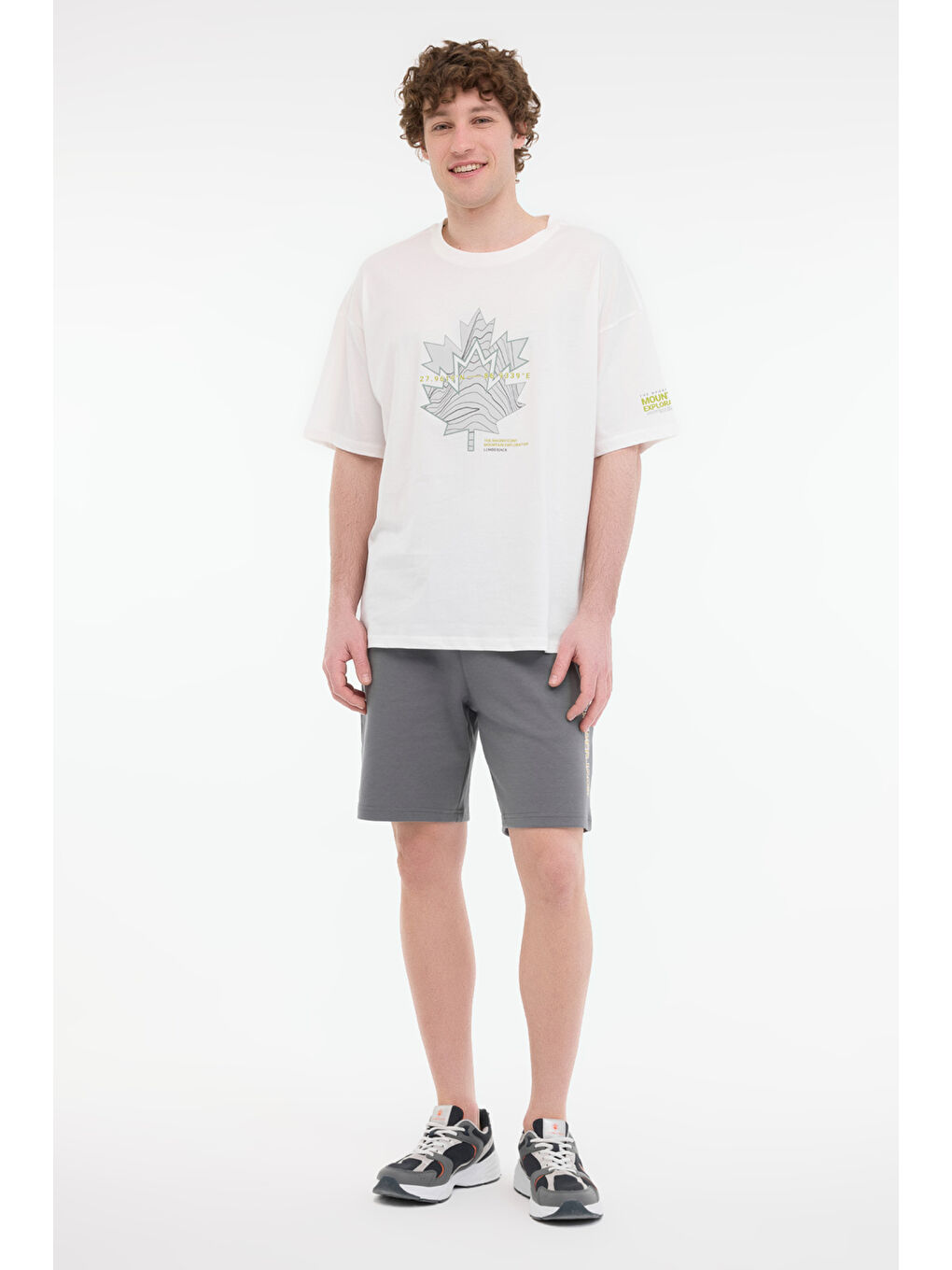 Bej ML BERA 11TRV38 5FX Erkek Kısa Kol T-Shirt-2