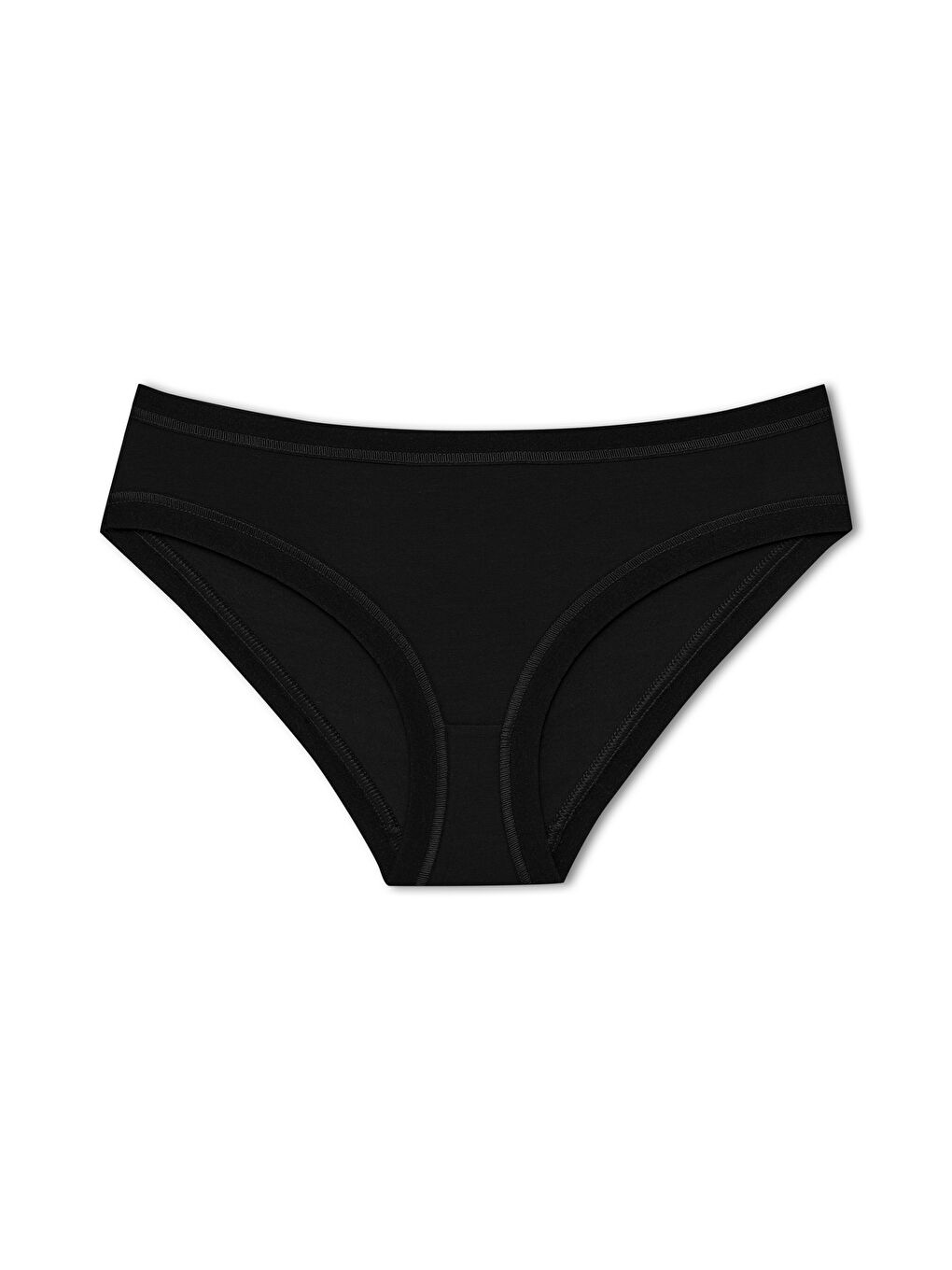 Siyah Pamuklu Bel Paça Lastikli Kadın Külot 5'li Paket-2