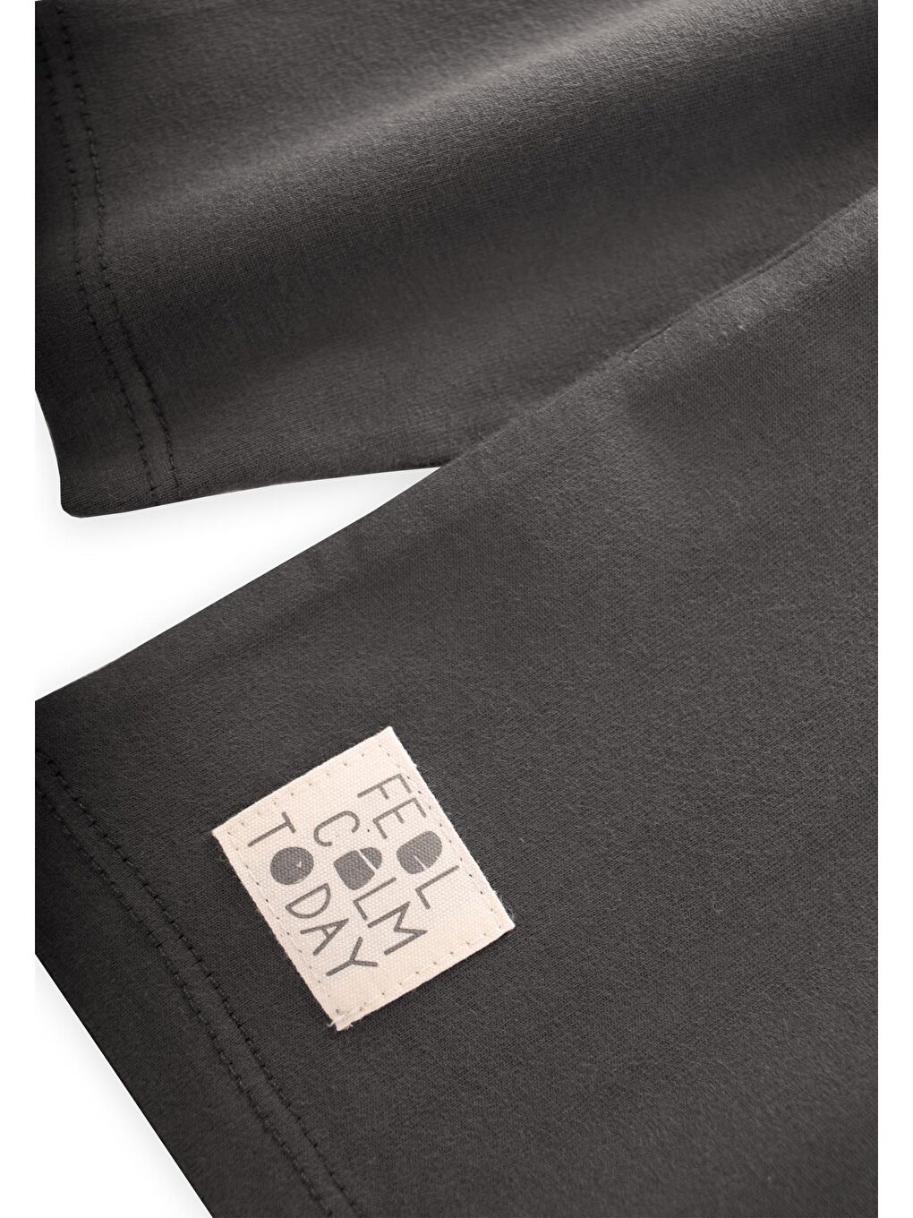 Etiket Detaylı Mevsimlik T-Shırt 2-10 Yaş Haki Yeşil-2