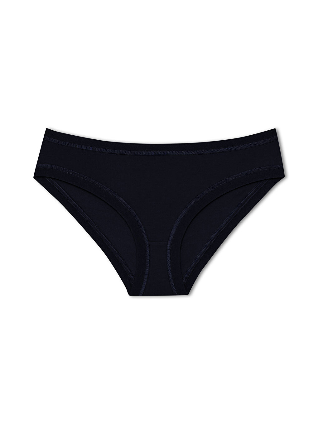 Siyah Pamuklu Bel Paça Lastikli Kadın Külot 5'li Paket-4