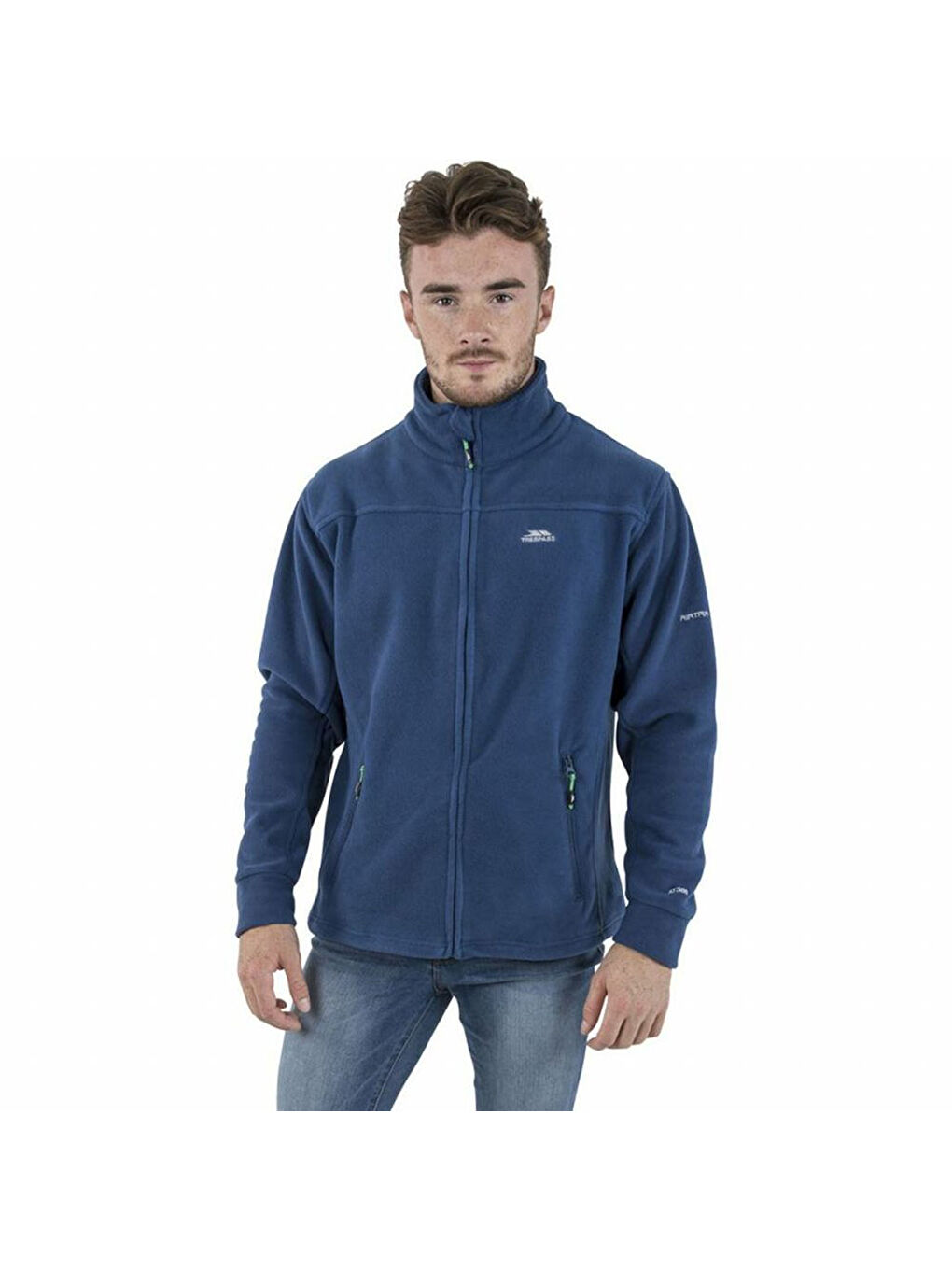 Lacivert Bernal - Fleece At300 Erkek Mavi Polar Fermuarlı Sweatshirt