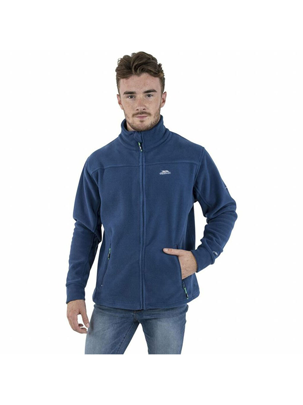 Lacivert Bernal - Fleece At300 Erkek Mavi Polar Fermuarlı Sweatshirt-2