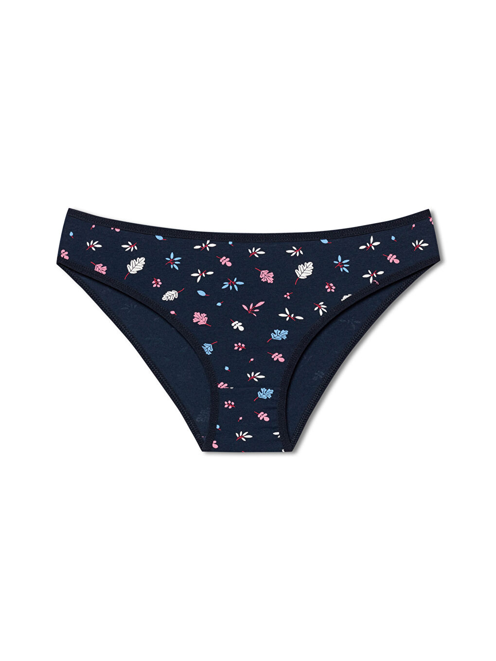 Karışık Pamuklu Desenli ve Baskılı Slip Kadın Külot 3'lü Paket-3