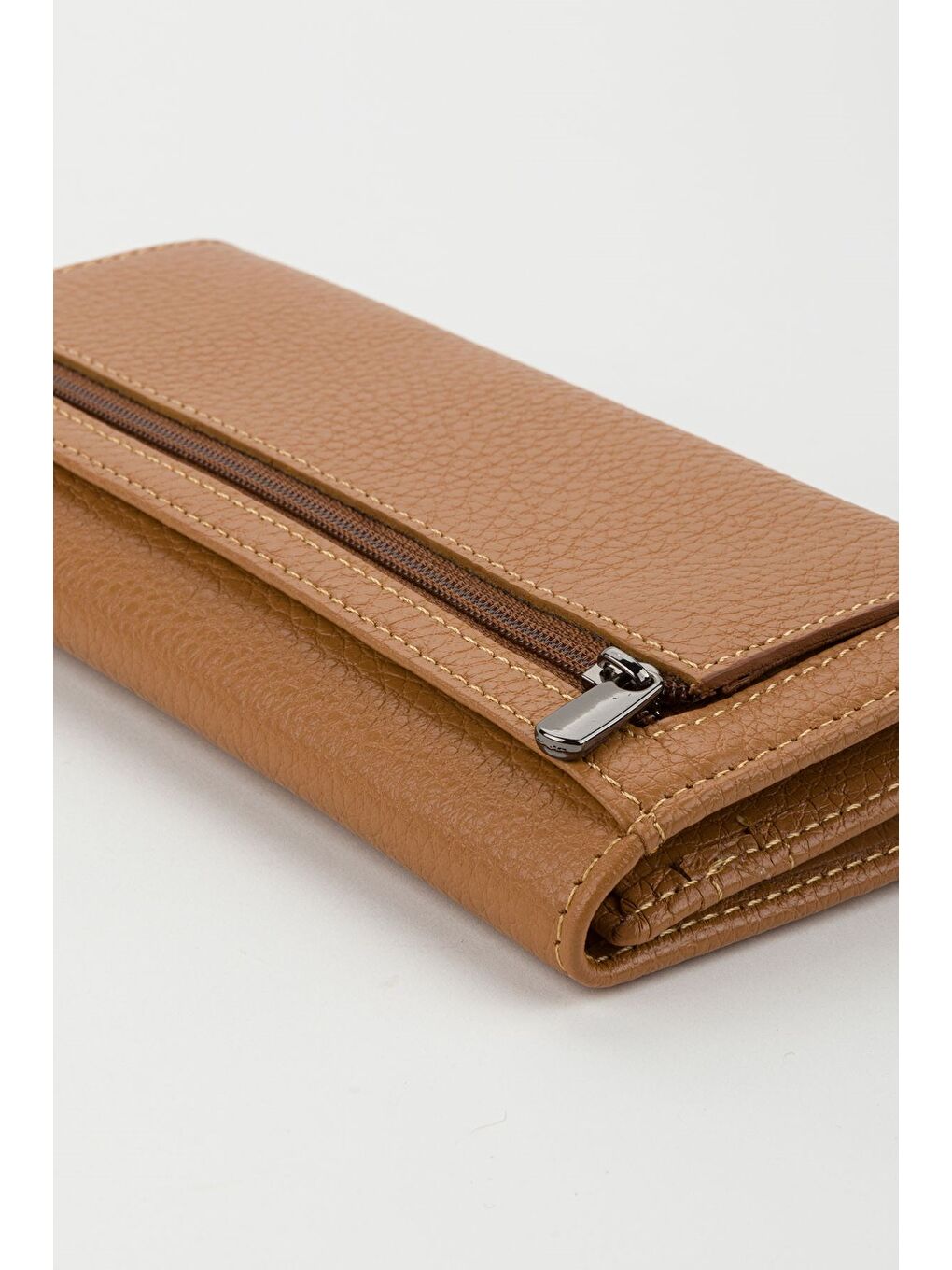 Kahverengi Kutulu Hakiki Deri Buz Mavi Büyük Boy Kadın El Portföyü Kartlık Cüzdan-5