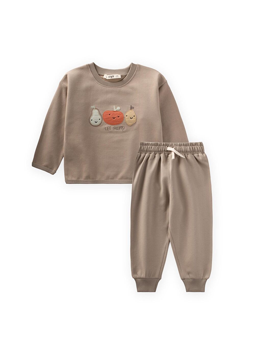 Bej Sweatshirt Takım 1-5 Yaş S Vizon