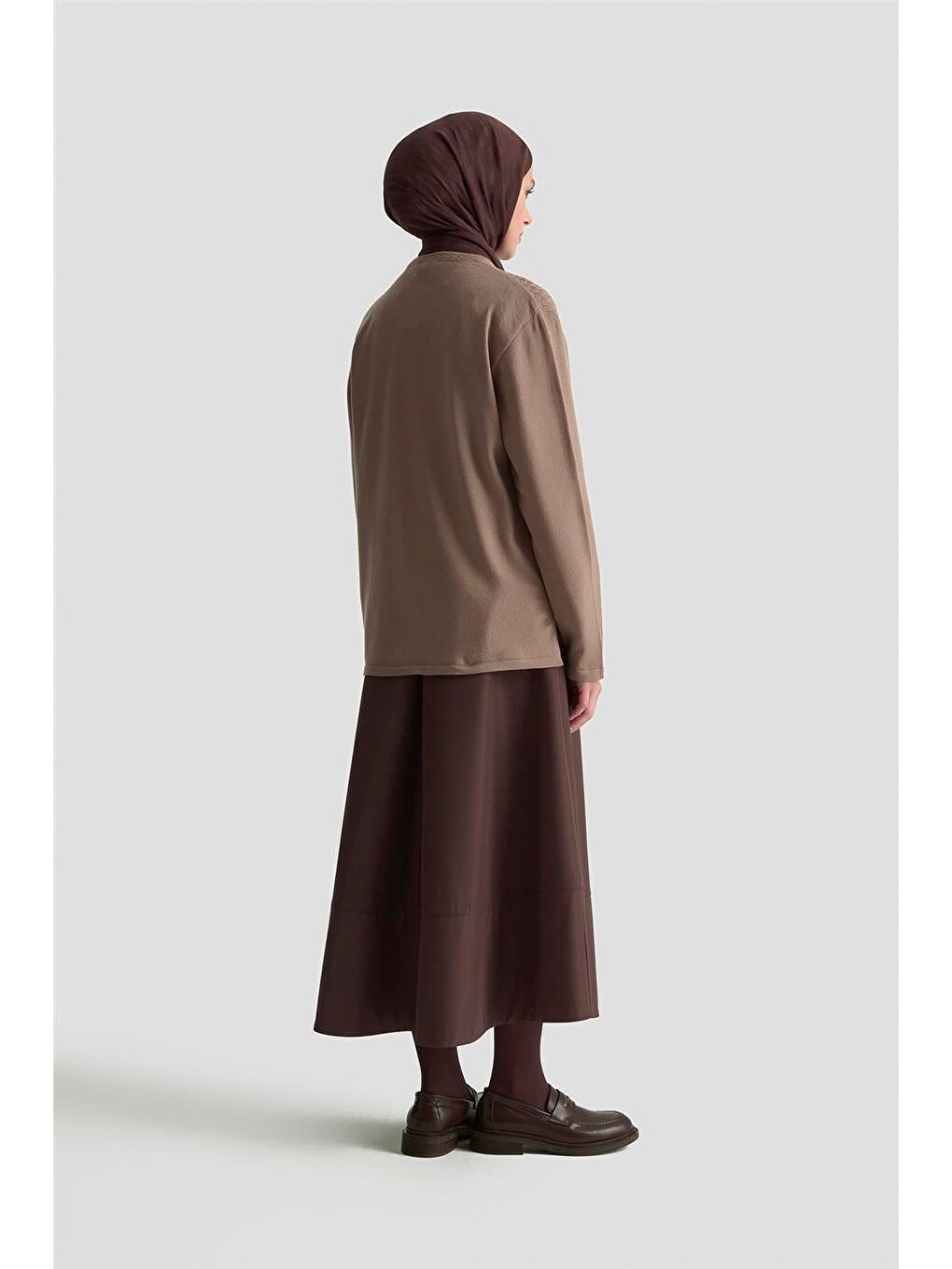 Bej Desenli Kazak 25Kd7008 Vizon-4