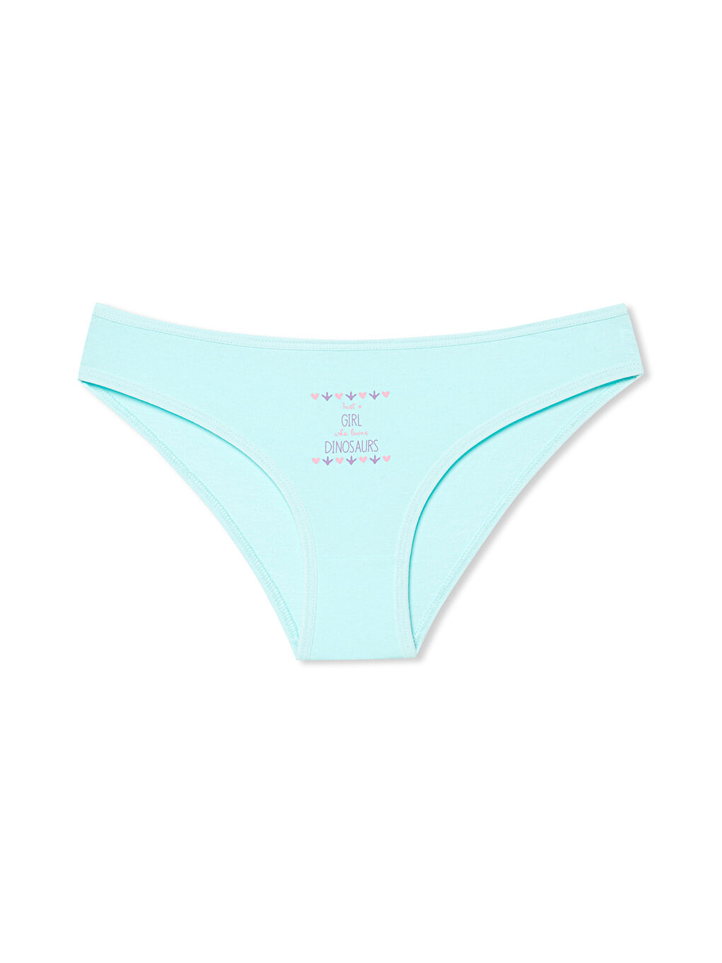 Karışık Pamuklu Desenli ve Baskılı Slip Kadın Külot 3'lü Paket-2