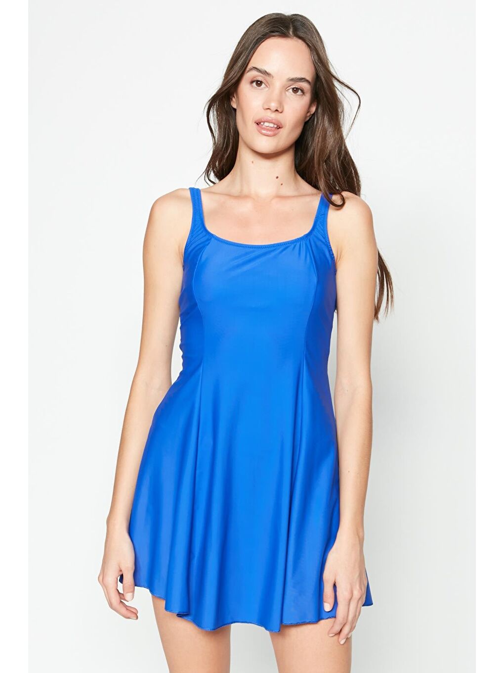 Lacivert Şortlu Elbise Mayo 7490 Parlament-1