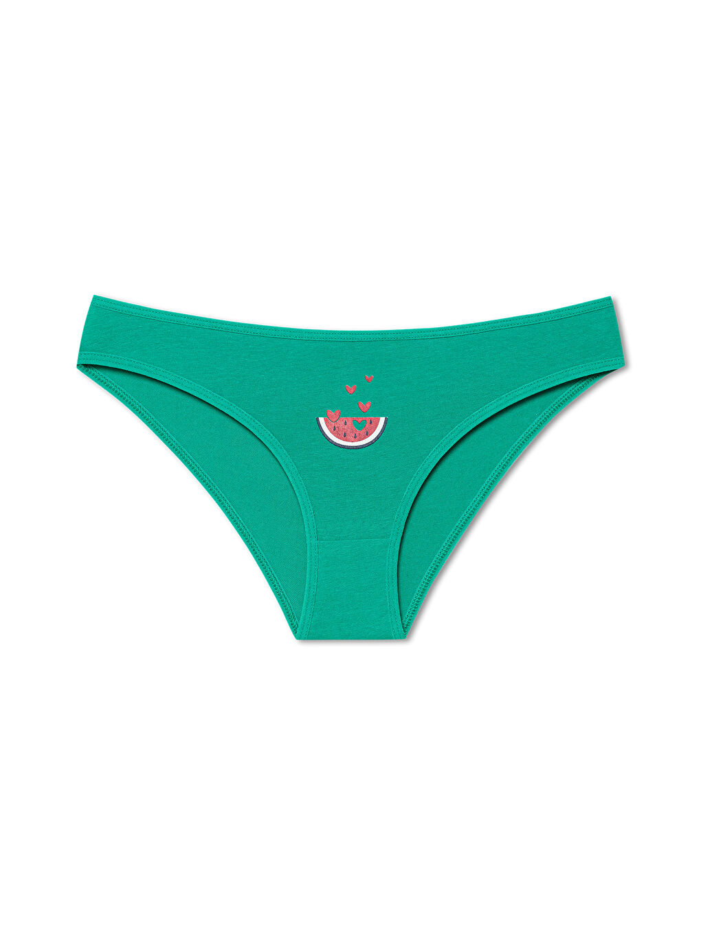 Karışık Pamuklu Desenli ve Baskılı Slip Kadın Külot 3'lü Paket-3