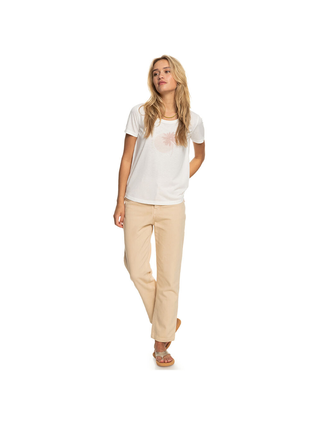 Chasing The Wave Kadın Beyaz Tişört-4