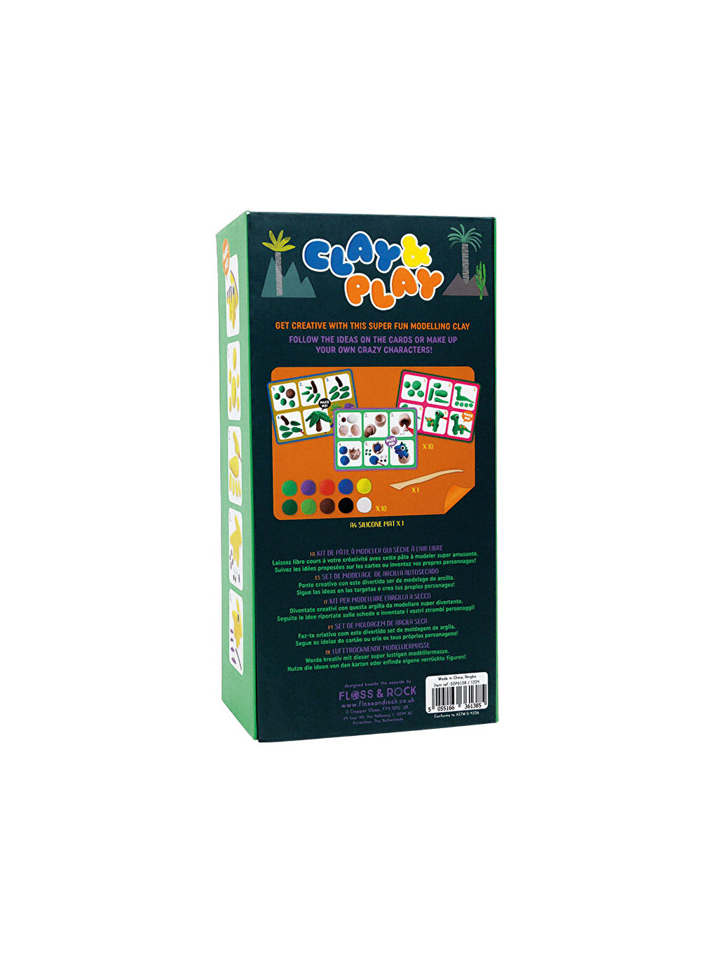 Clay And Play Hava İle Kuruyan Kil Seti Dino 50P6138-3