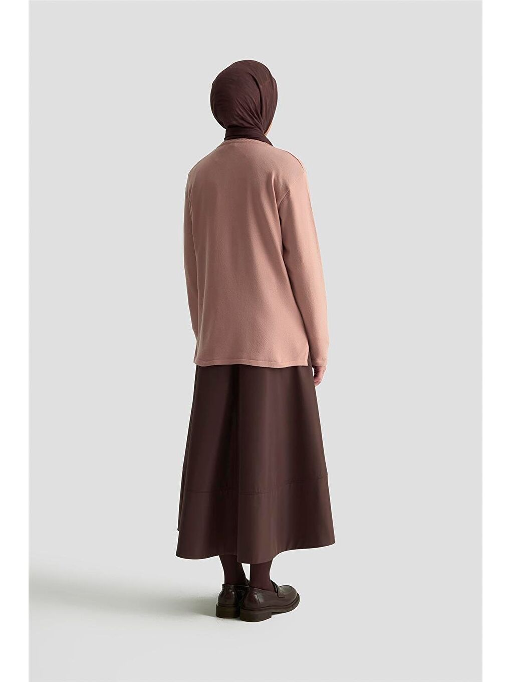 Pembe Desenli Kazak 25Kd7009 Pudra-4