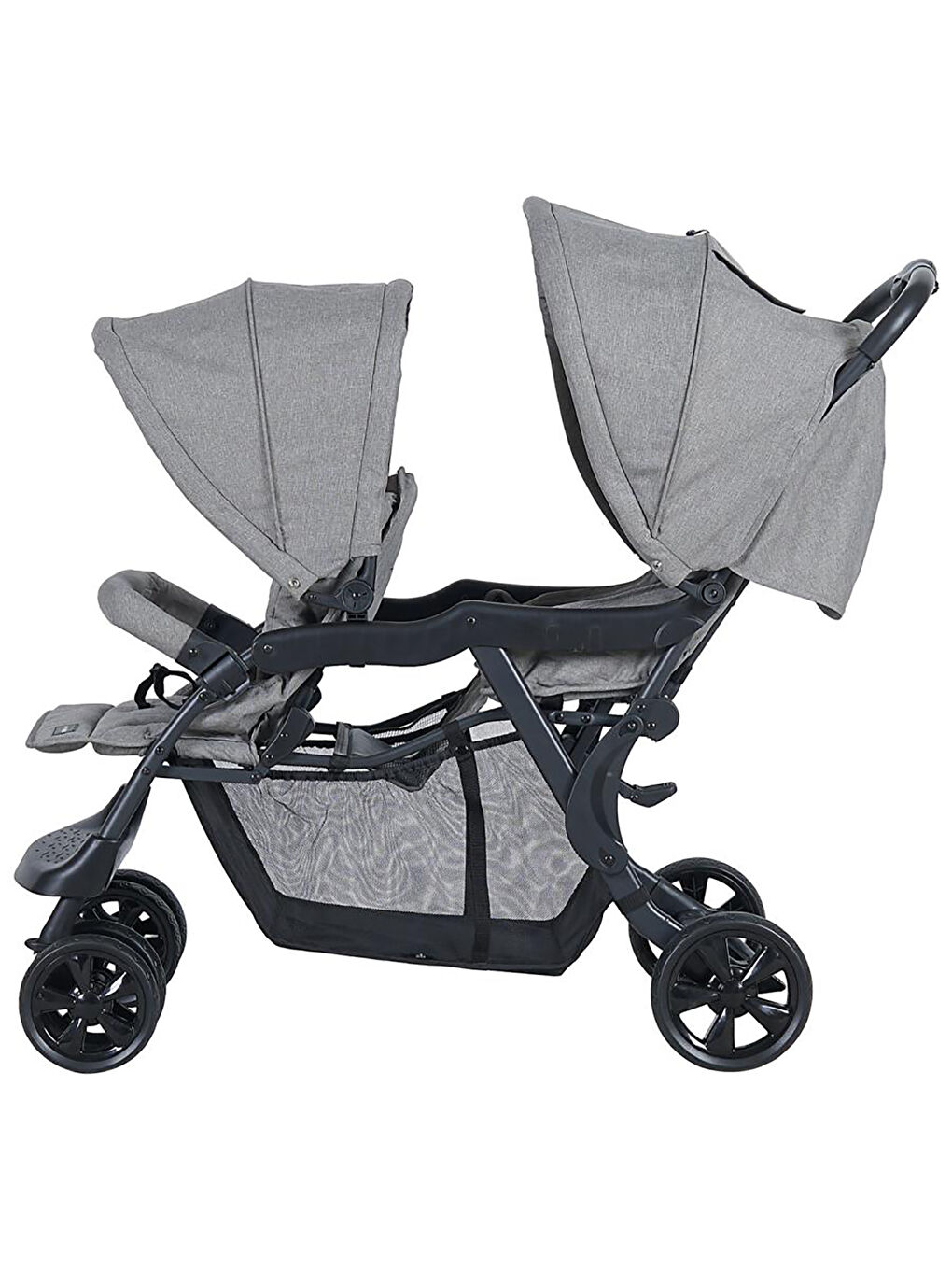 Arwen ikiz Bebek Arabası Gri-7