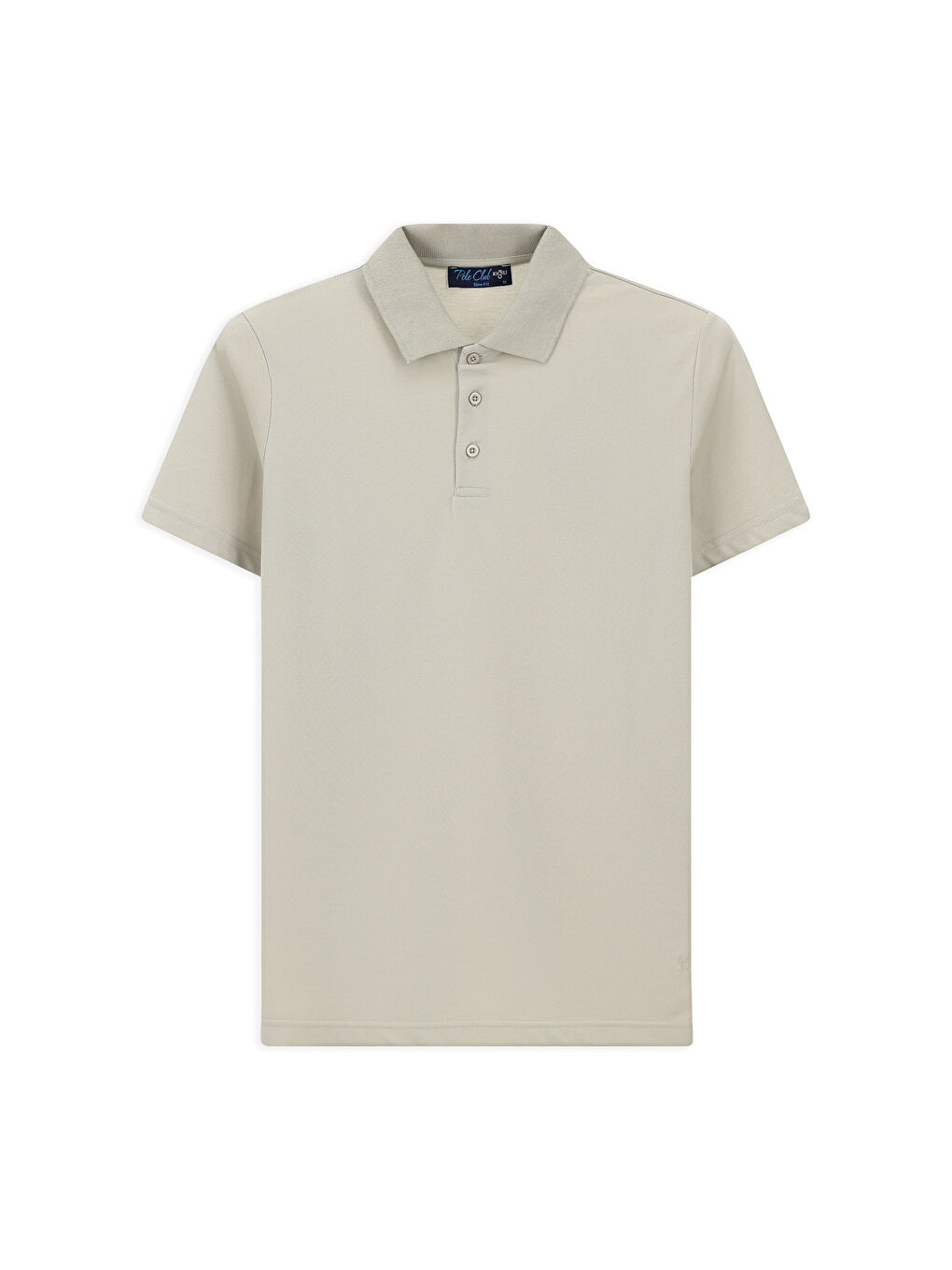 Gri Slim Fit Dar Kesim Pamuklu Polo Yaka Tişört-5