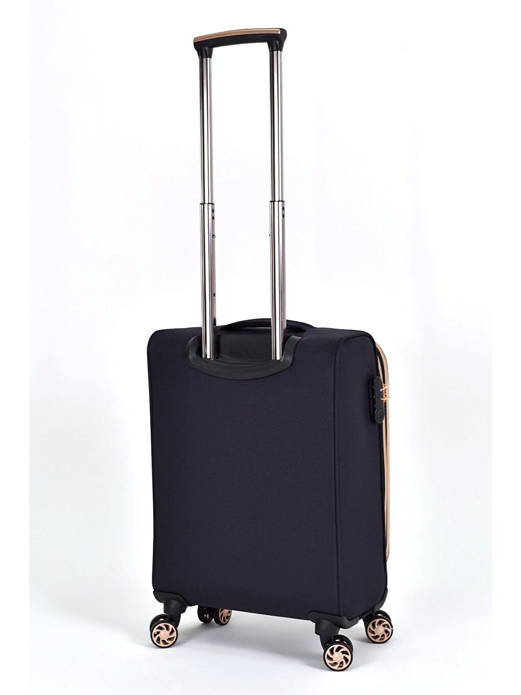 Lacivert Kumaş Ekstra Hafif Kabin Boy Valiz-3