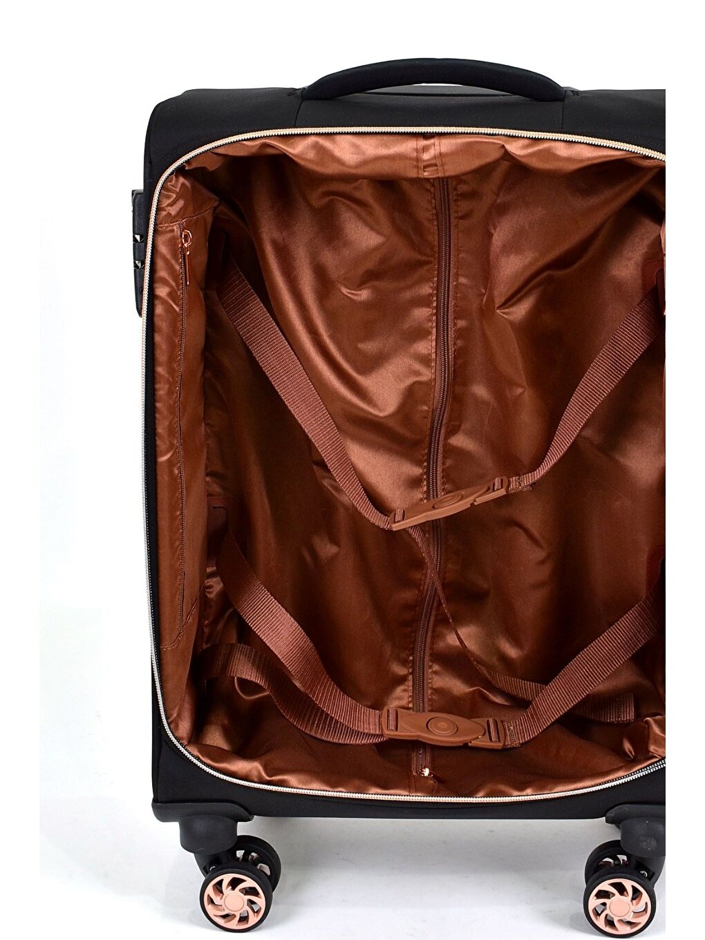 Lacivert Kumaş Ekstra Hafif Kabin Boy Valiz-5