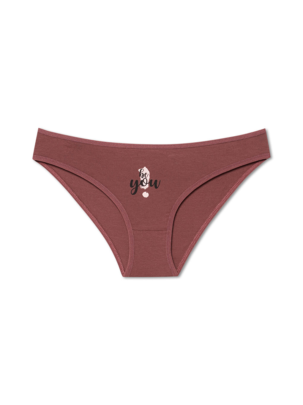 Karışık Pamuklu Desenli ve Baskılı Slip Kadın Külot 3'lü Paket-3