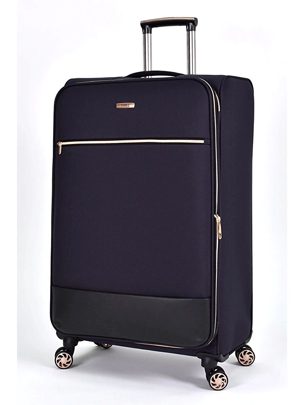 Lacivert Kumaş Ekstra Hafif Büyük Boy Valiz-4