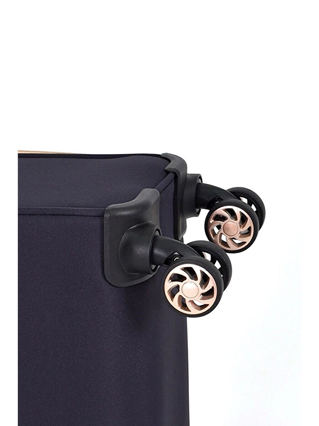 Lacivert Kumaş Ekstra Hafif Büyük Boy Valiz-5