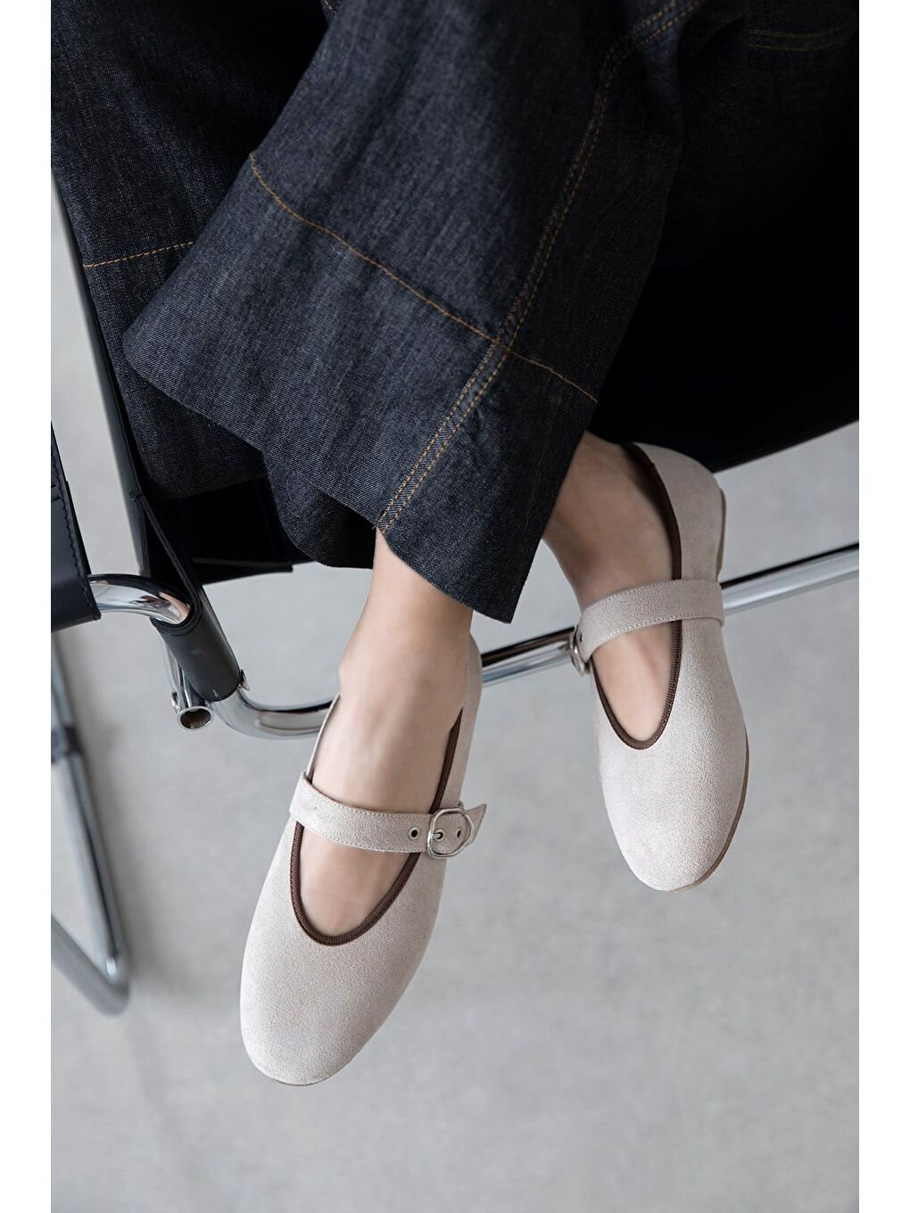 Paula Kadın Kemer Detay Süet Babet Bej