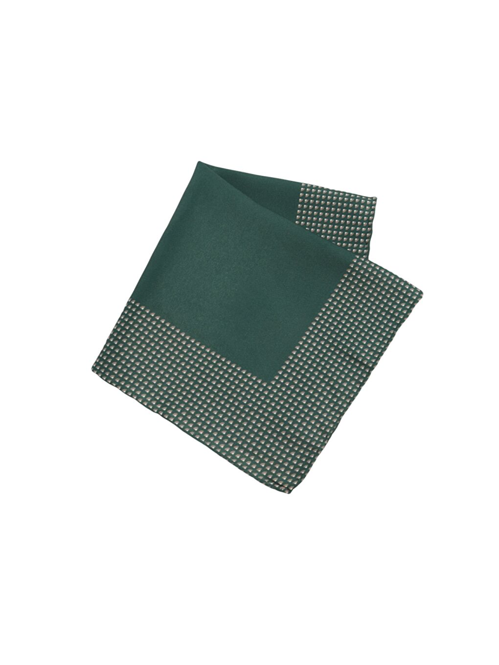 Erkek Yeşil Desenli Yeşil Klasik Mendil