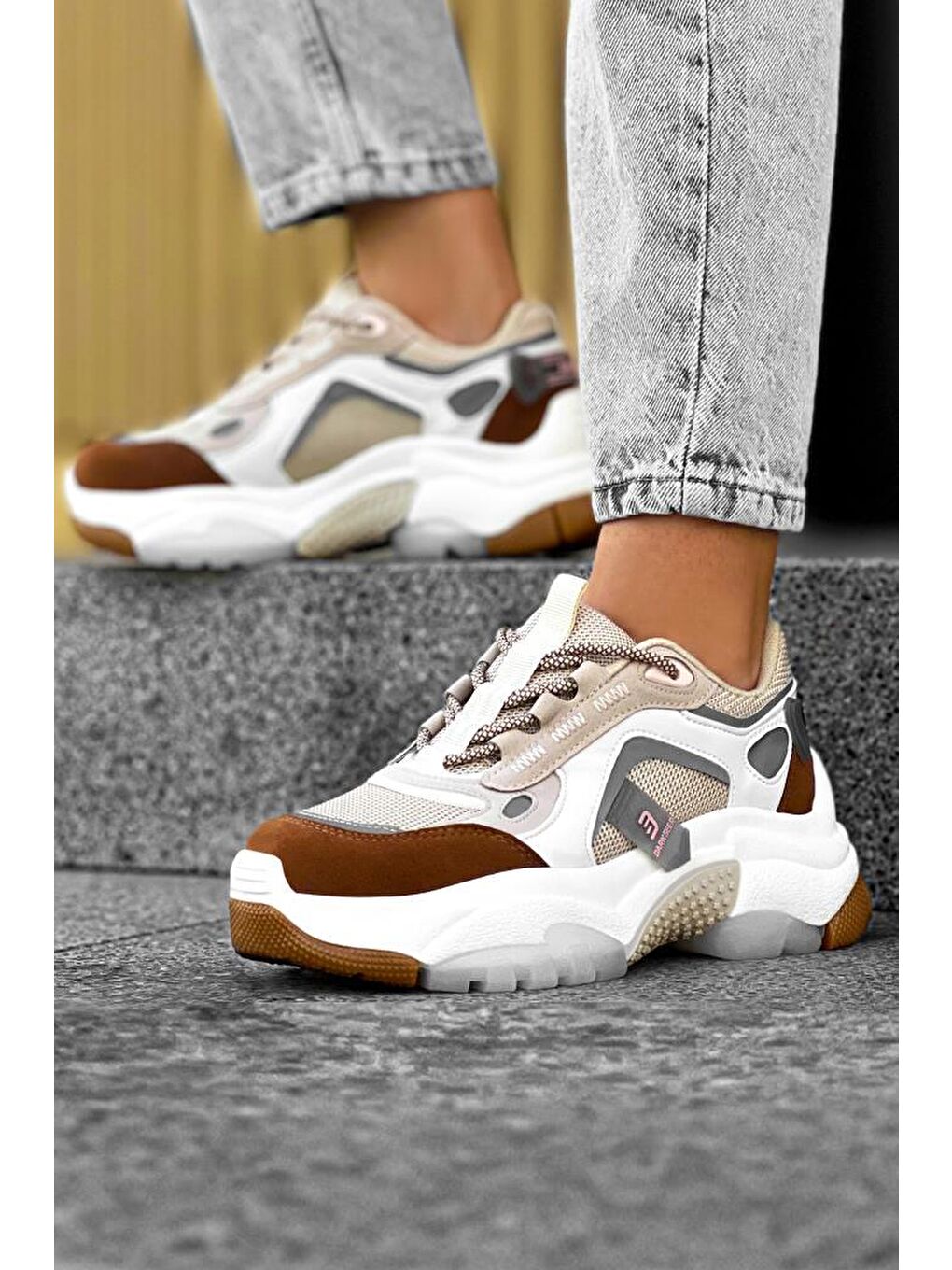 Bej DS Linda Sneaker 2025 Kadın-3