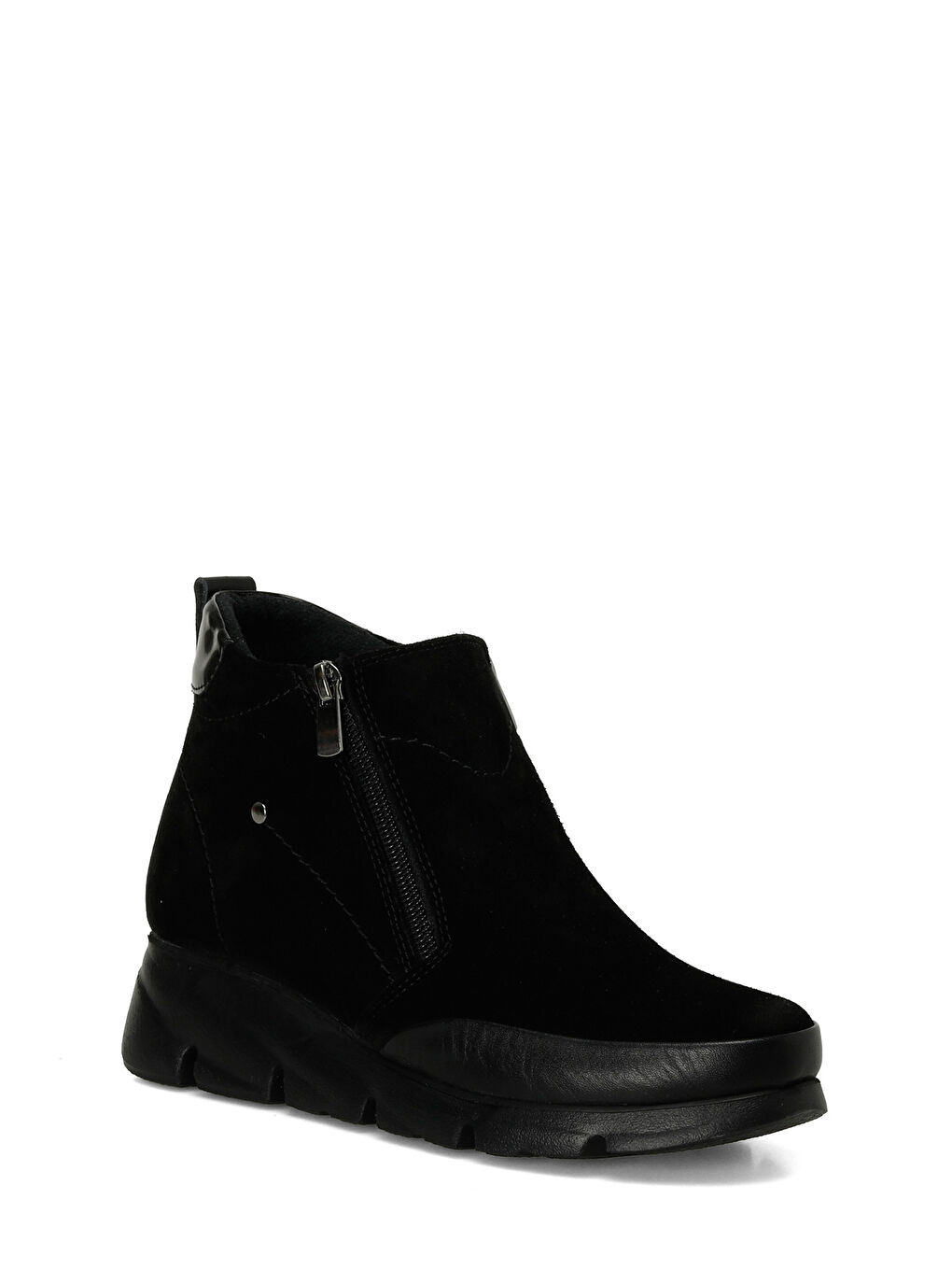 105333.NZ4PR Siyah Kadın Dolgu Topuk Bot-1