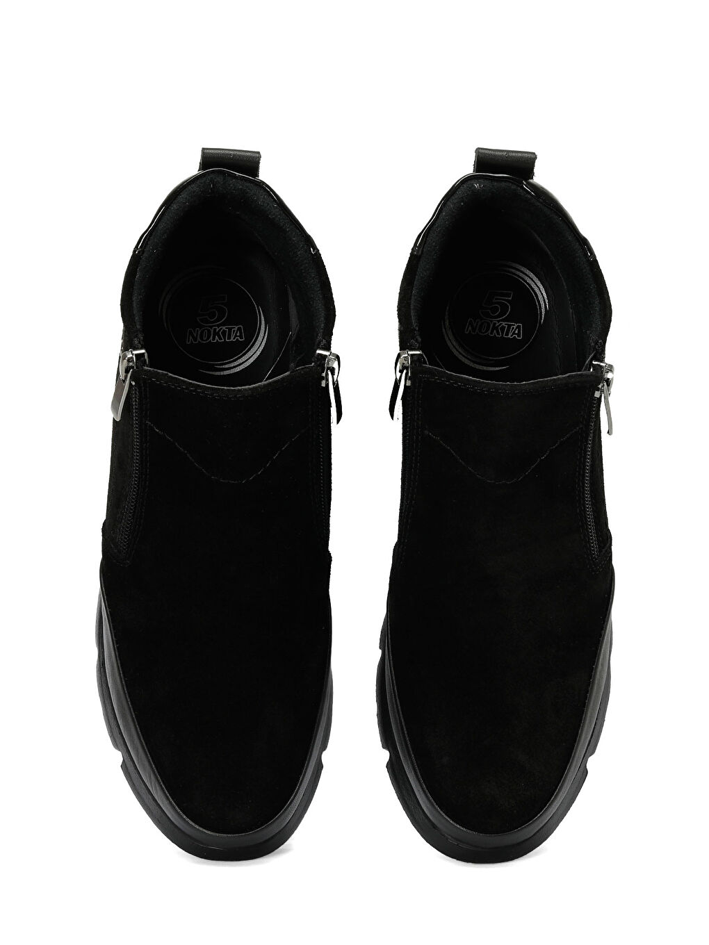 105333.NZ4PR Siyah Kadın Dolgu Topuk Bot-3