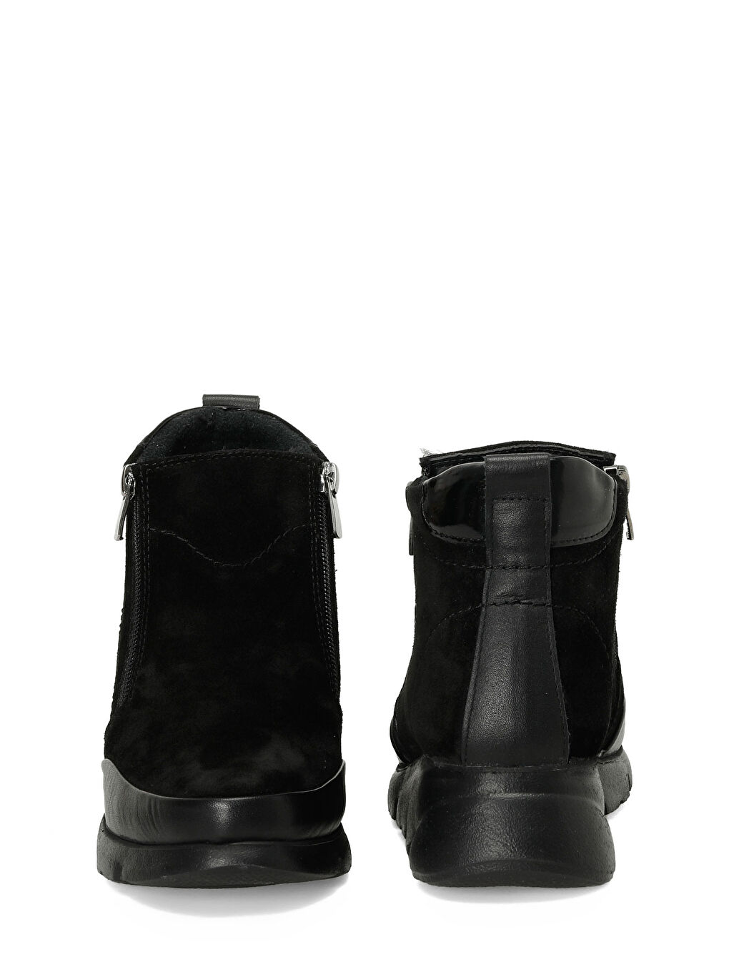 105333.NZ4PR Siyah Kadın Dolgu Topuk Bot-4