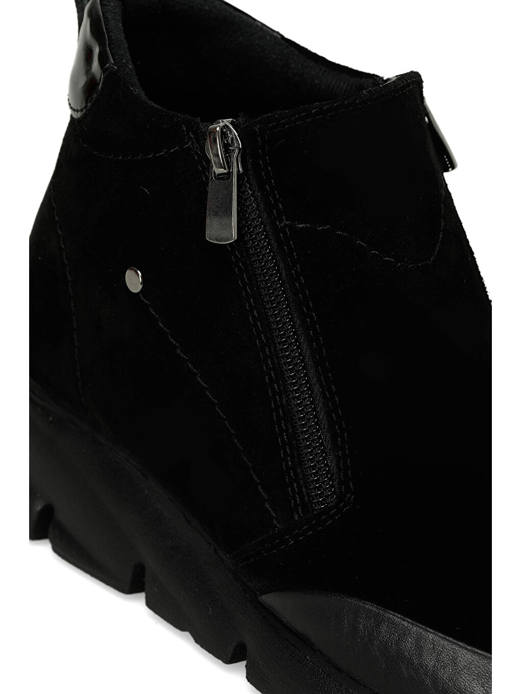 105333.NZ4PR Siyah Kadın Dolgu Topuk Bot-6