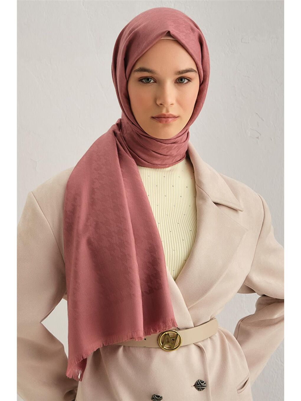 Pembe Viscon Şal 3 18