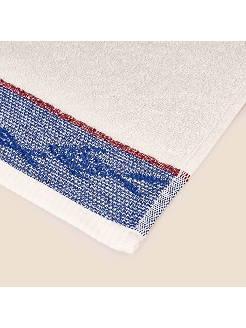 Soft Fisk El Havlusu - Ekru - 30x50 cm-2