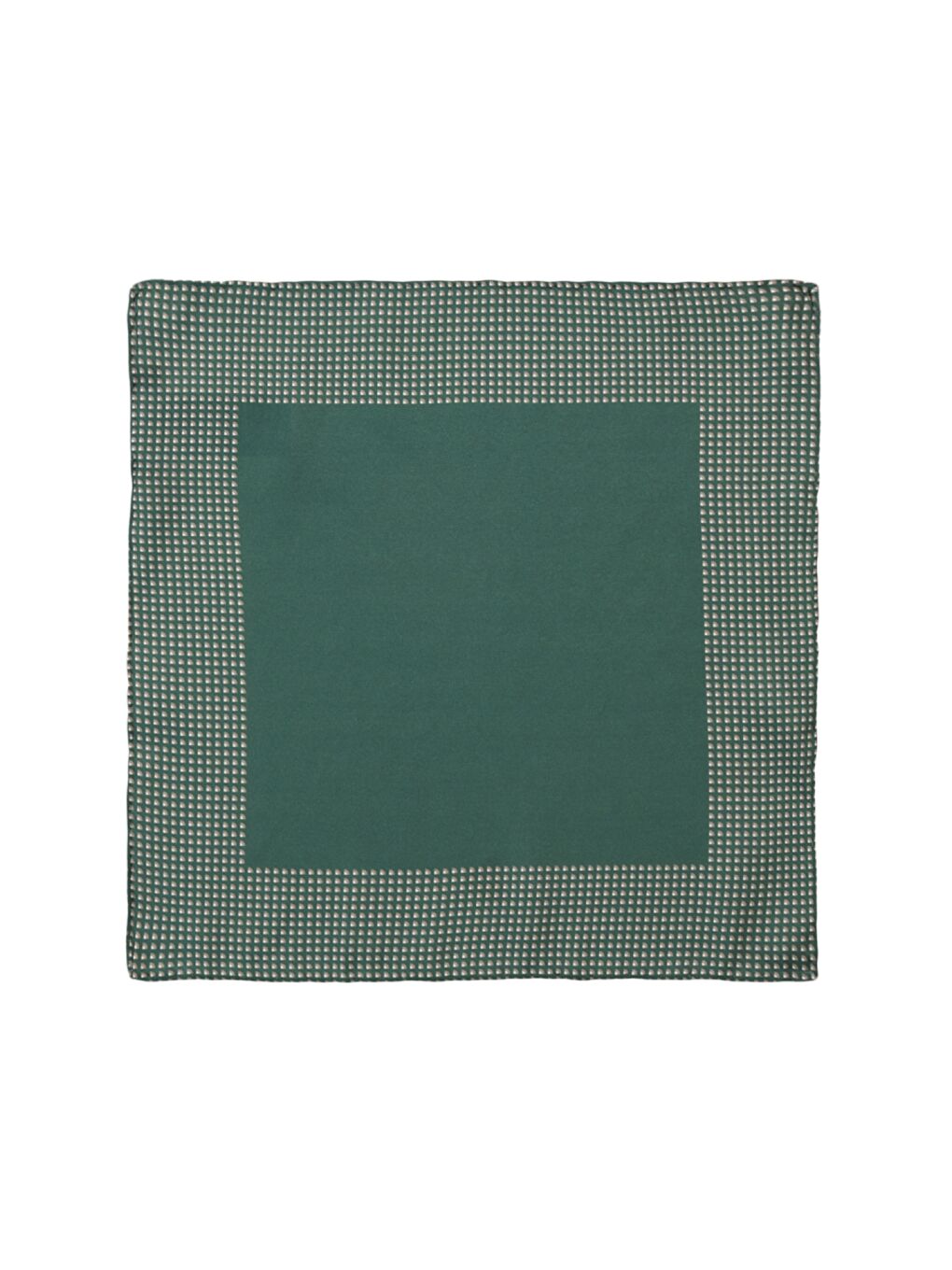Erkek Yeşil Desenli Yeşil Klasik Mendil-1