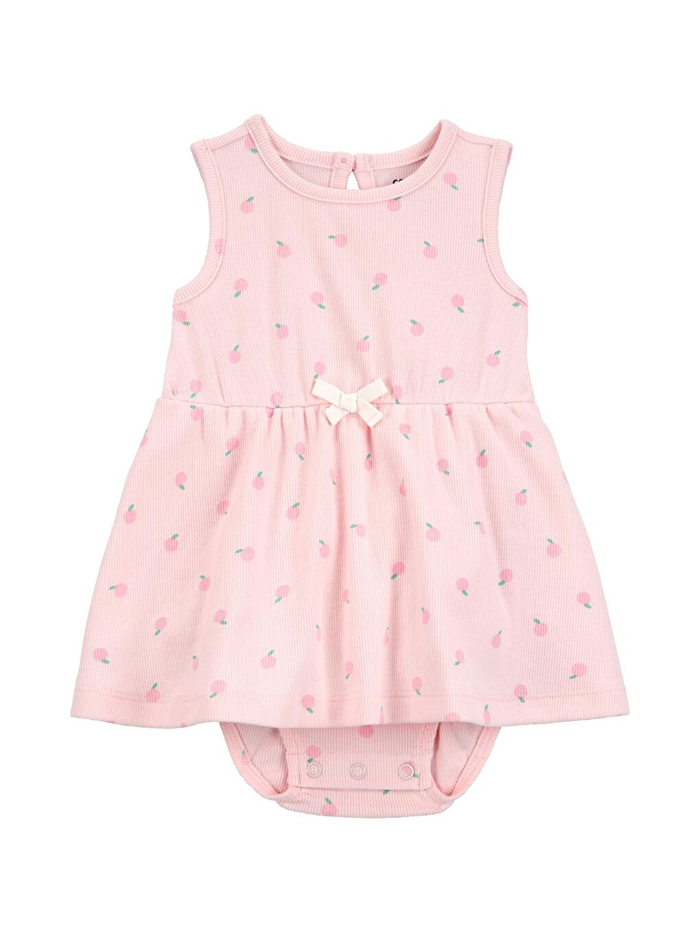 Pembe Kız Bebek Bodyli Elbise