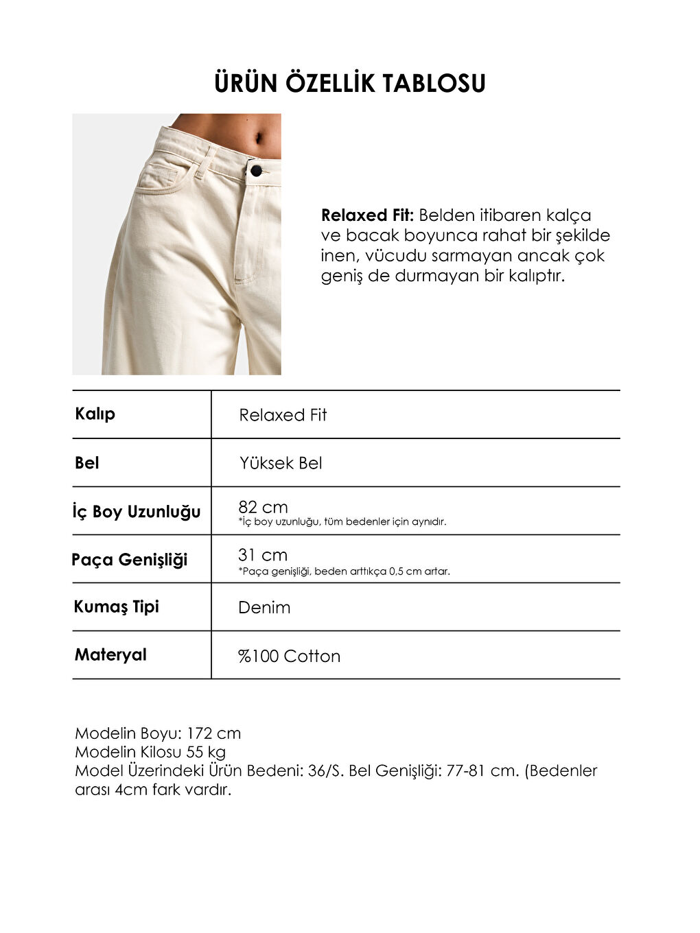 Bej Kadın Raw 7s6-69 Relaxed Baggy Fit Nakış Detaylı Özel Tasarım Denim Jean-2