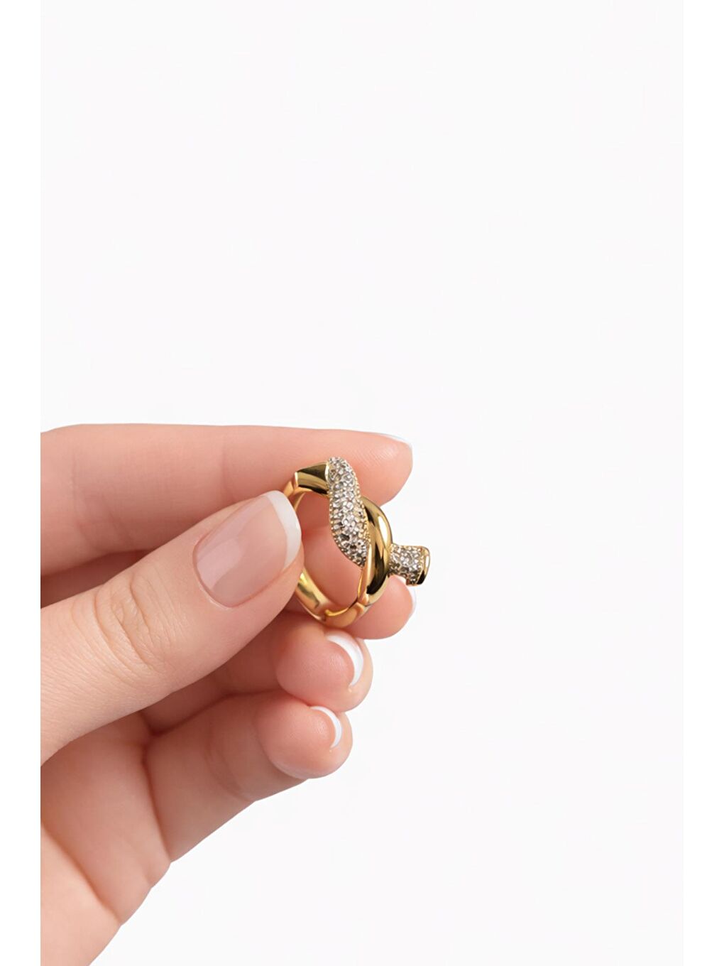 Bej Zirkon Taşlı VIP Yüzük-2