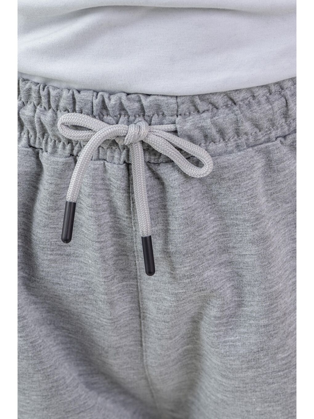 Gri Boston Nyc Baskılı Yanları Şeritli Erkek Çocuk Şort-3