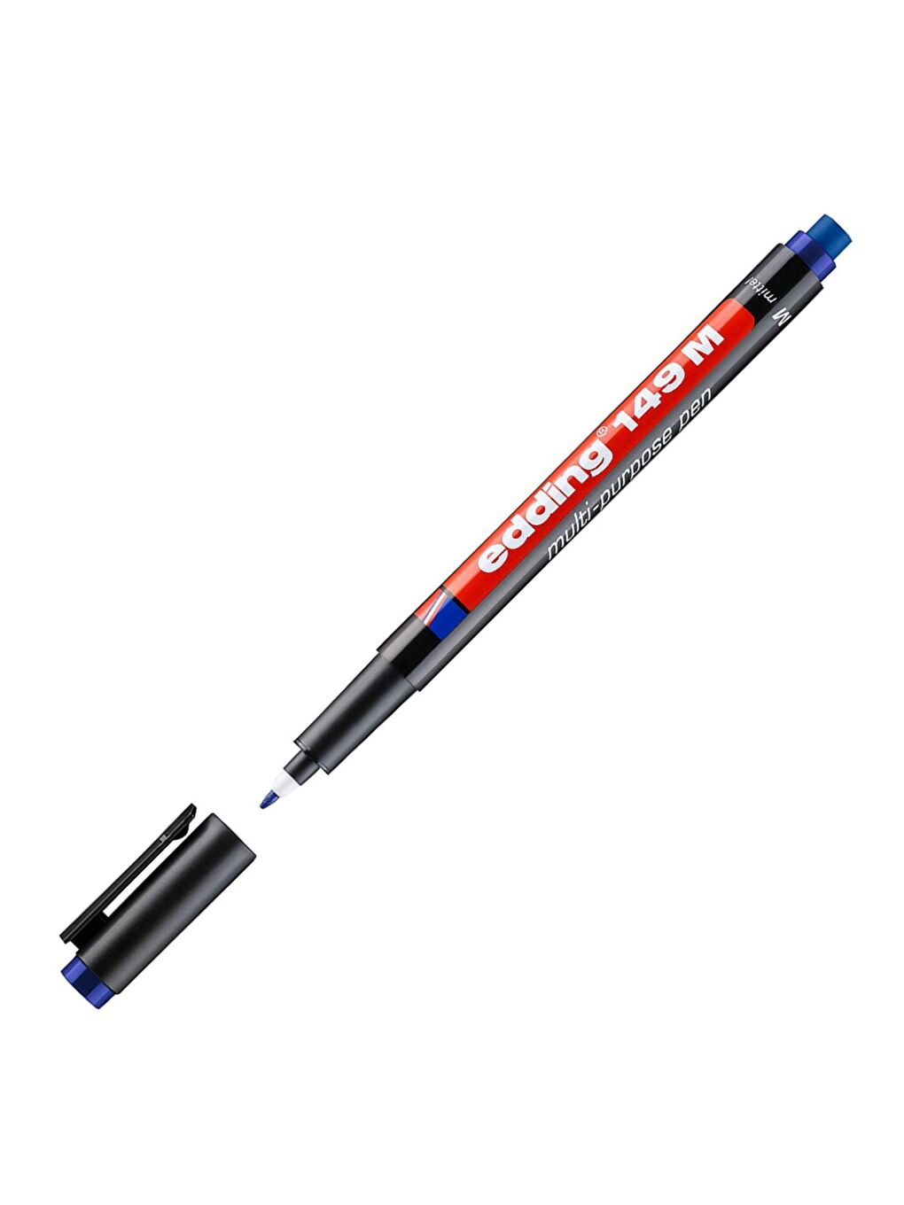 Edding 149 M Permanent Silgili Asetat Kalemi 1.0 mm Mavi 1 Adet - 2