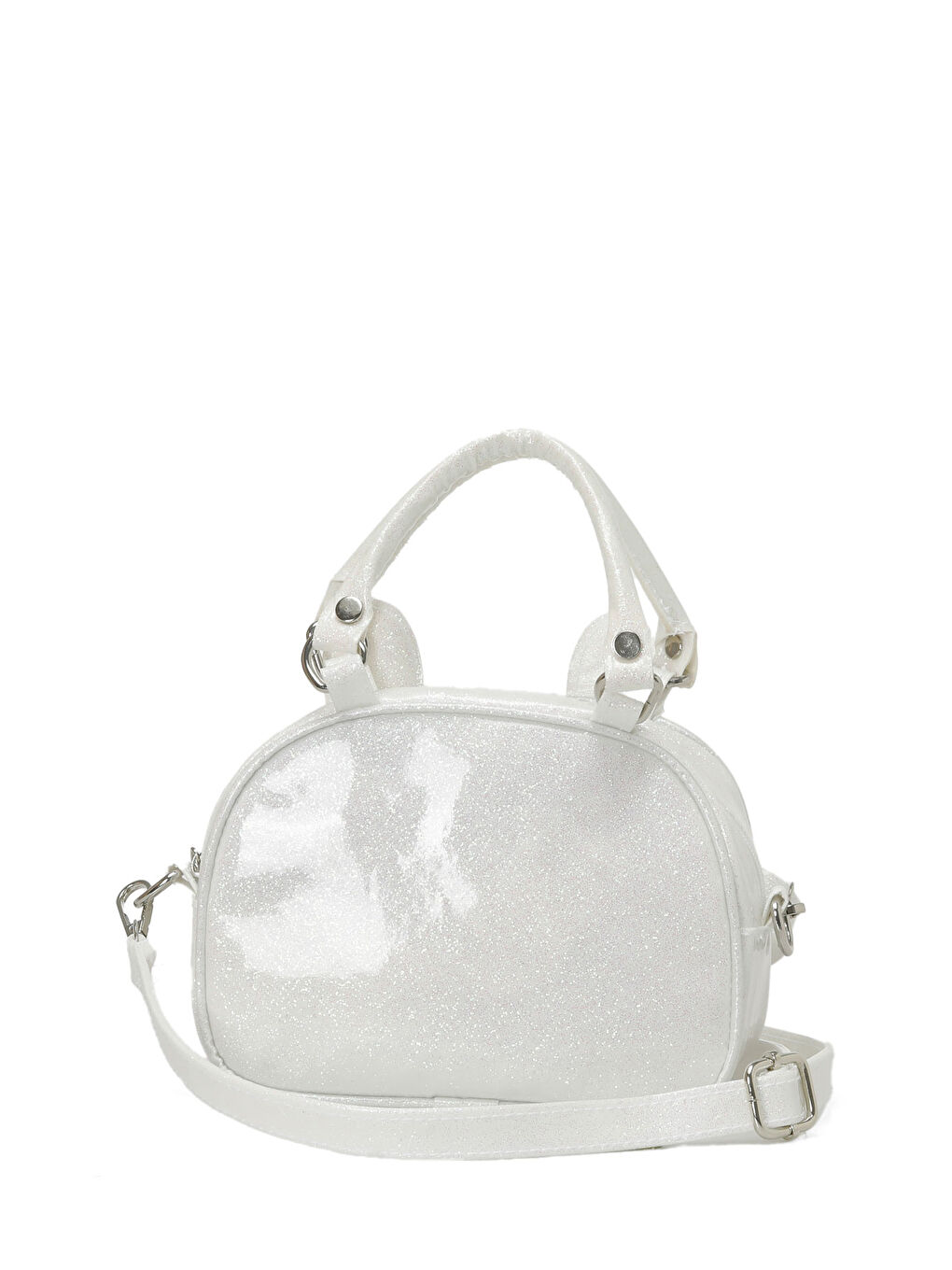 PVC KEDİ EL 4PR Beyaz Kız Çocuk El Çantası-2