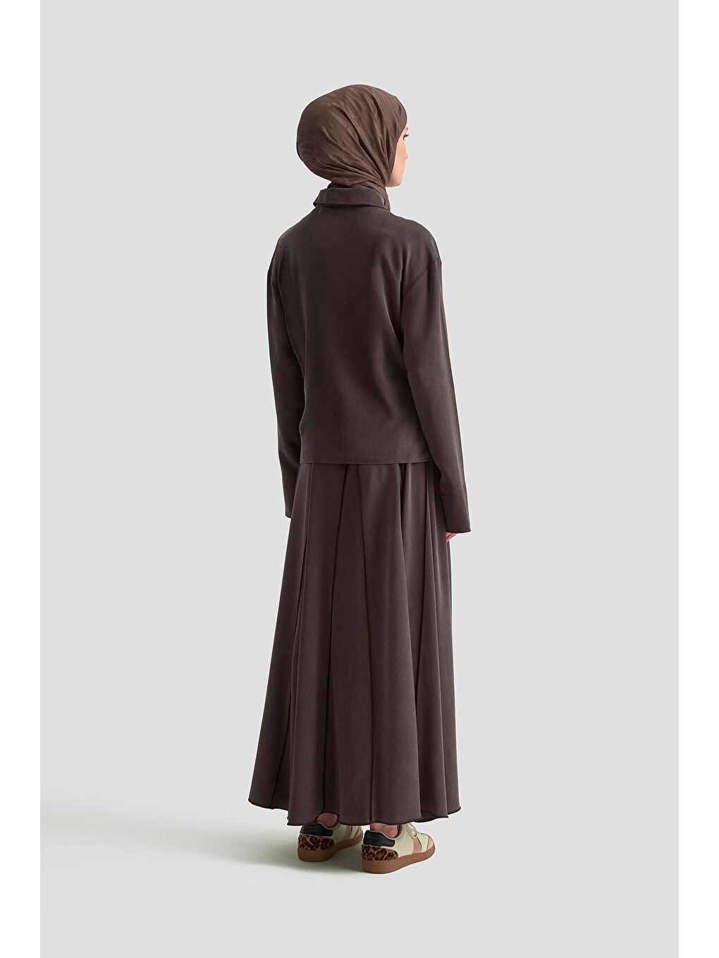 Kahverengi Beli Pileli Gömlek 25Kd1111 Kahverengİ-4