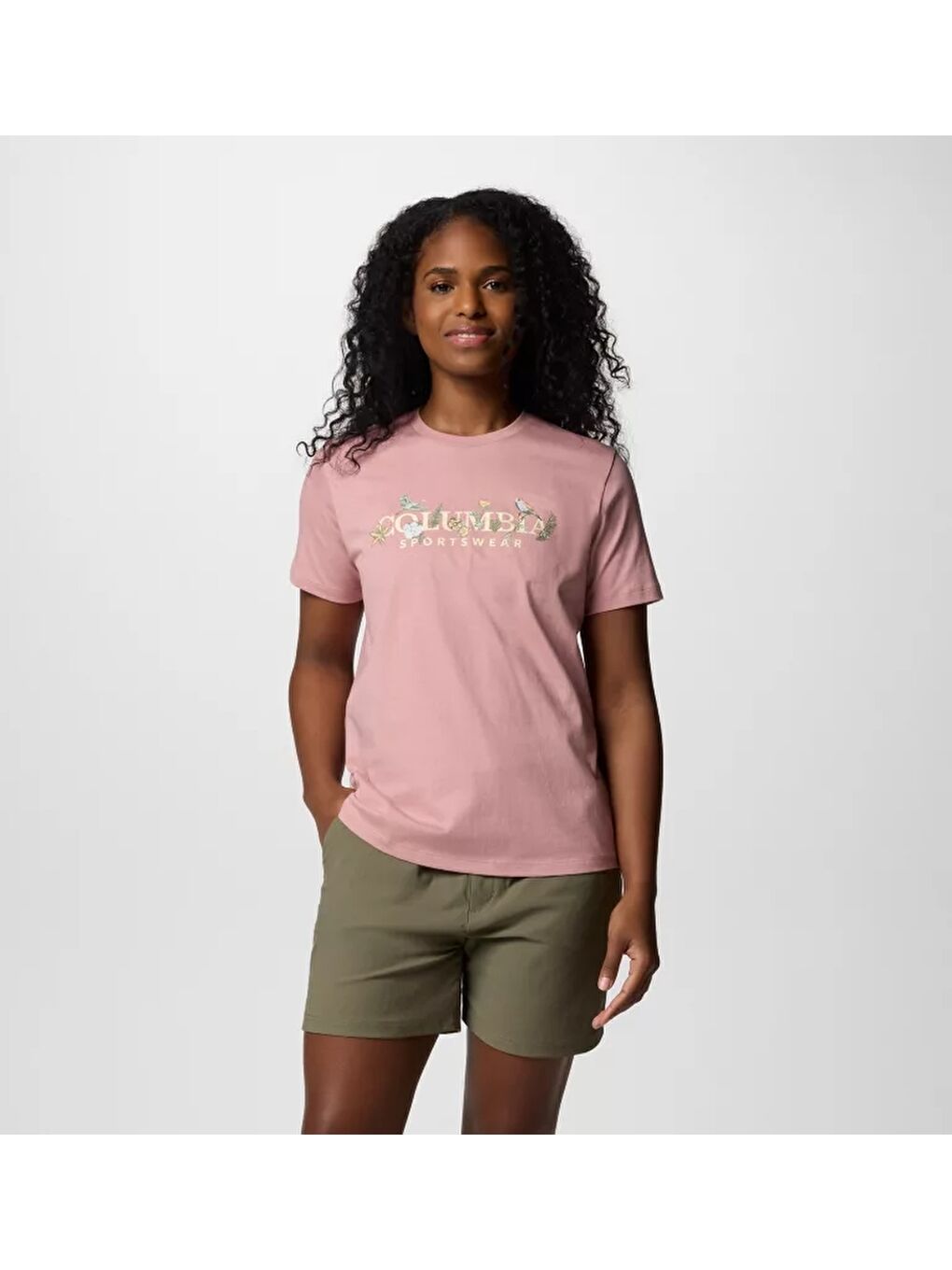 Columbia Pembe CSC W Outback Critters 2 SS Tee Kadın Tişört CS0427