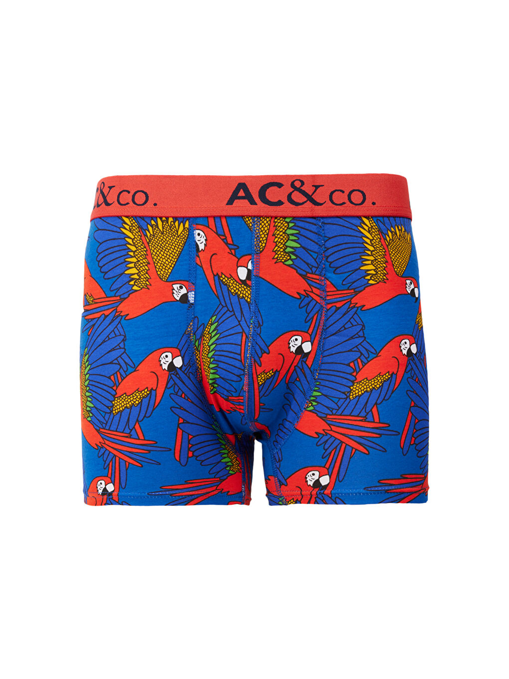 Erkek Lacivert-Kiremit Premium Pamuklu 3'lü Paket Desenli Boxer-1