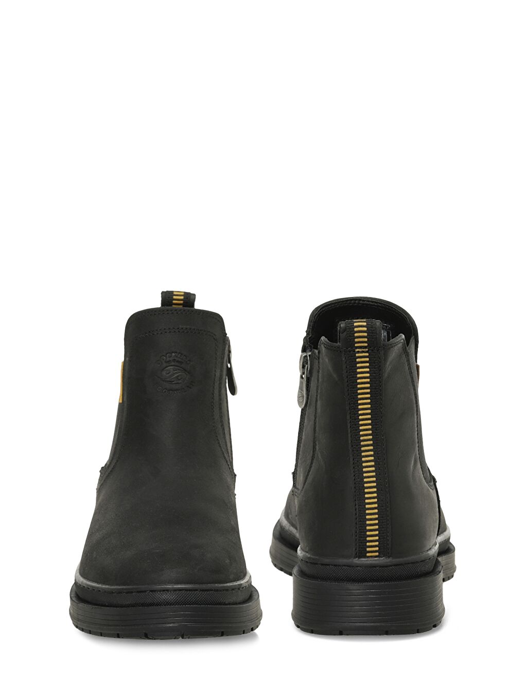 237406 4PR Siyah Erkek Biker Bot-4