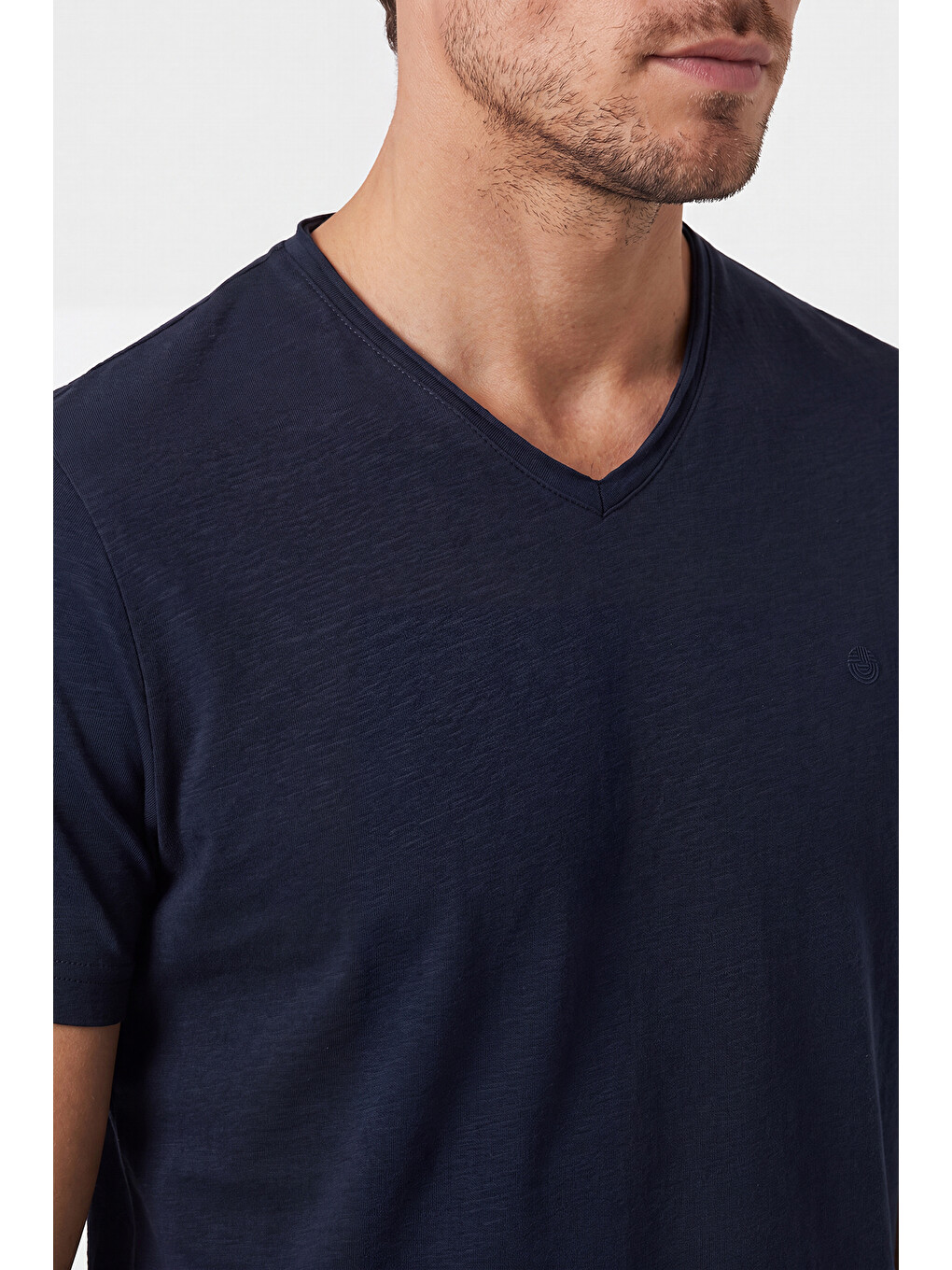 İndigo Pamuklu Regular Fit V Yaka T Shirt 5902719-5