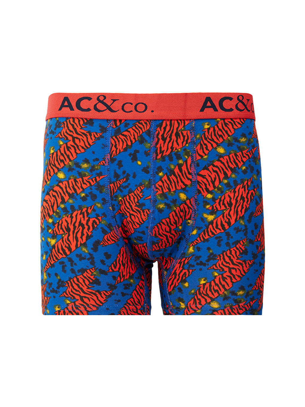 Erkek Lacivert-Kiremit Premium Pamuklu 3'lü Paket Desenli Boxer-3